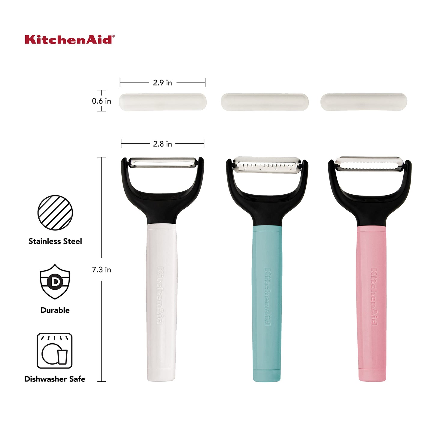 KitchenAid Universal Euro Y Peeler, Set Of 2, Aqua
