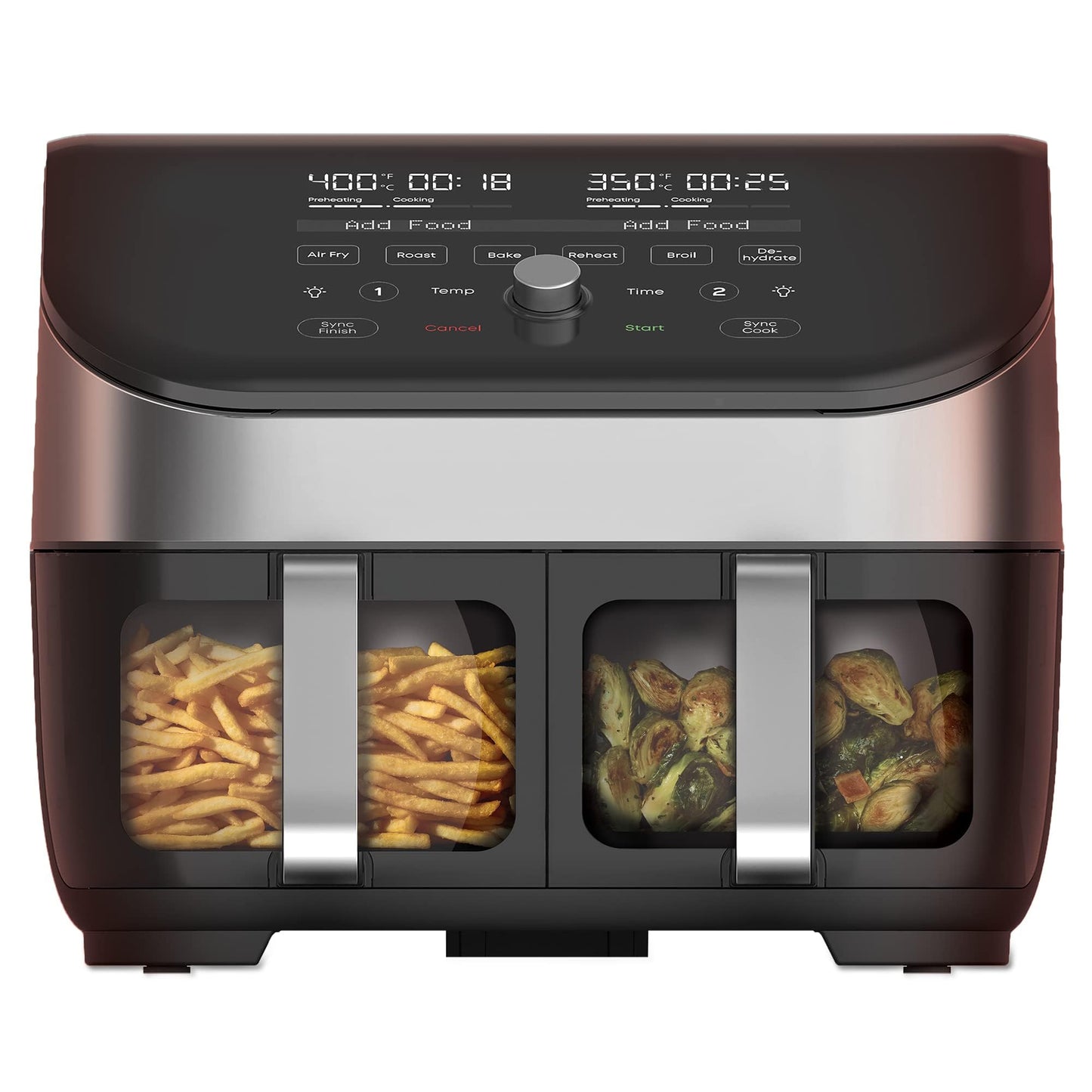 Instant Vortex Plus 6QT Air Fryer with Odor Erase Technology, 6-in-1 Functions that Crisps, Roasts, Broils, Dehydrates, Bakes & Reheats, 100+In-App Recipes, from the Makers of Instant Pot,1700W,Black