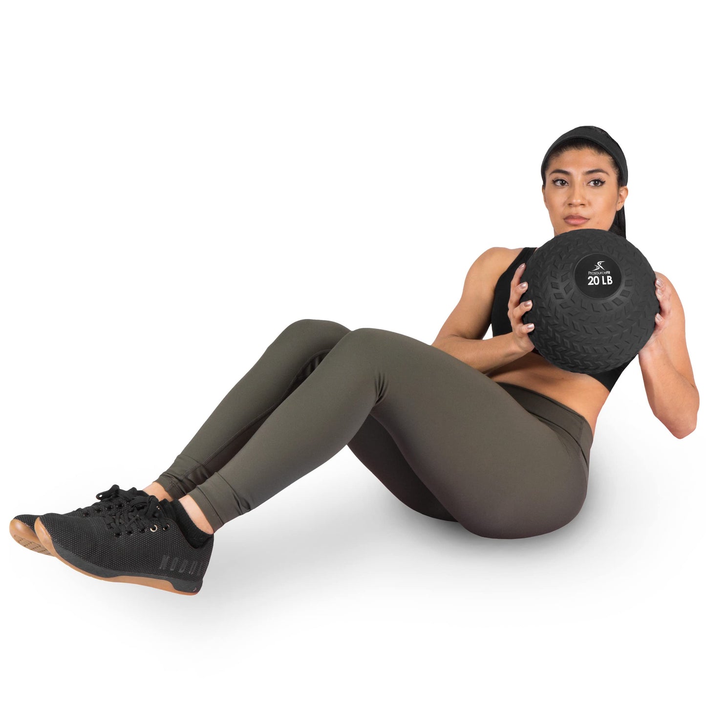 ProsourceFit Slam Medicine Balls 5, 10, 15, 20, 25, 30, 50lbs Smooth and Tread Textured Grip Dead Weight Balls for Strength and Conditioning Exercises, Cardio and Core Workouts