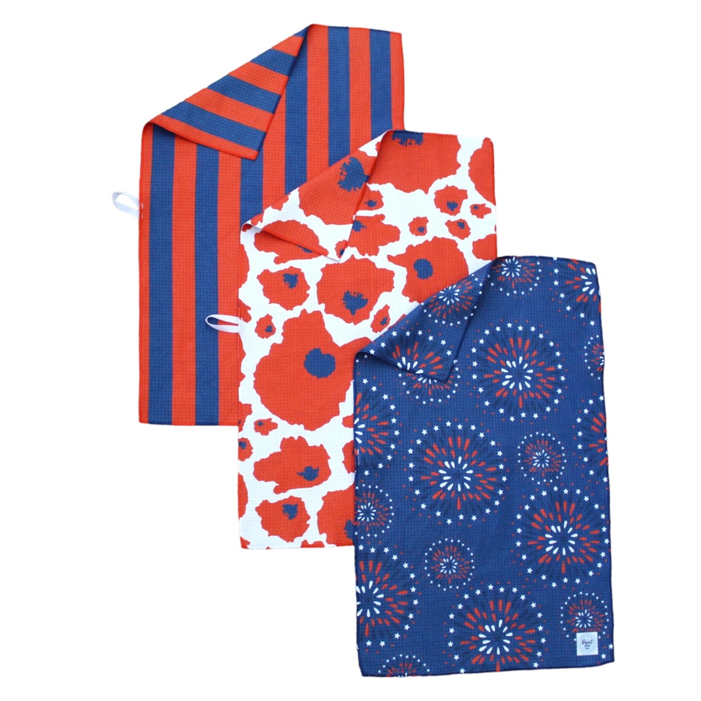 || 3 Pack|| Not Your Ordinary Dish Towels || Waffle Weave Microfiber || Tea Towels || Highly Absorbent || Hanging Loop || Dish Cloths || Modern || Designer Prints (Easter Bows)