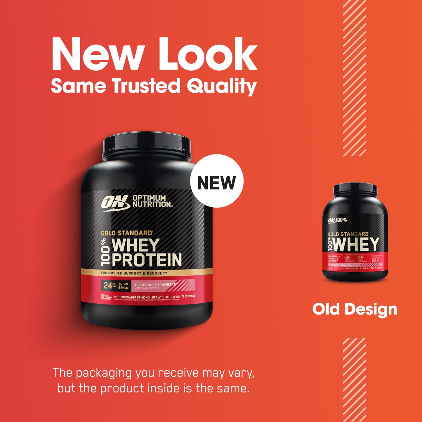 Optimum Nutrition Gold Standard 100% Whey Protein Powder, Double Rich Chocolate, 2 Pound (Packaging May Vary)