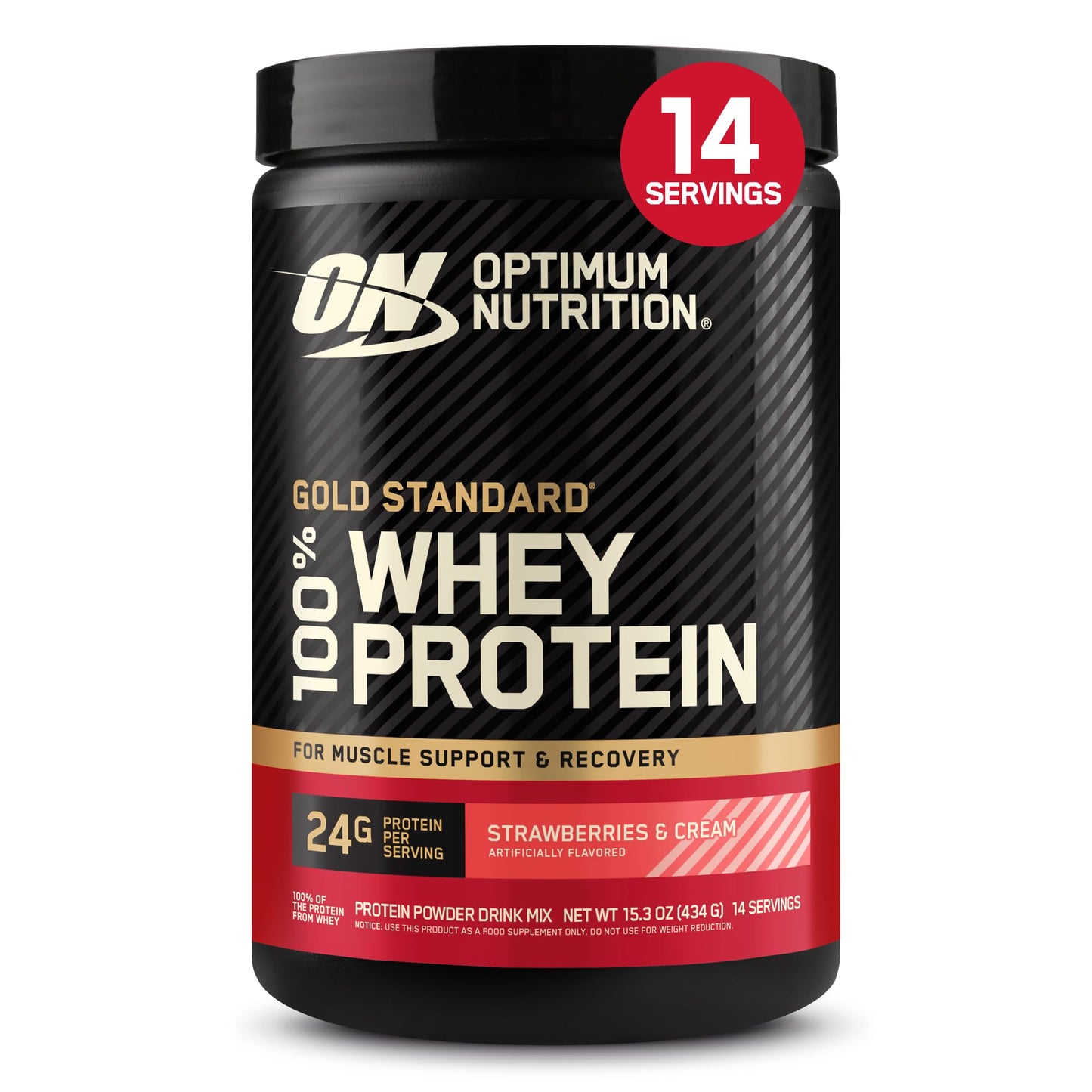 Optimum Nutrition Gold Standard 100% Whey Protein Powder, Double Rich Chocolate, 2 Pound (Packaging May Vary)