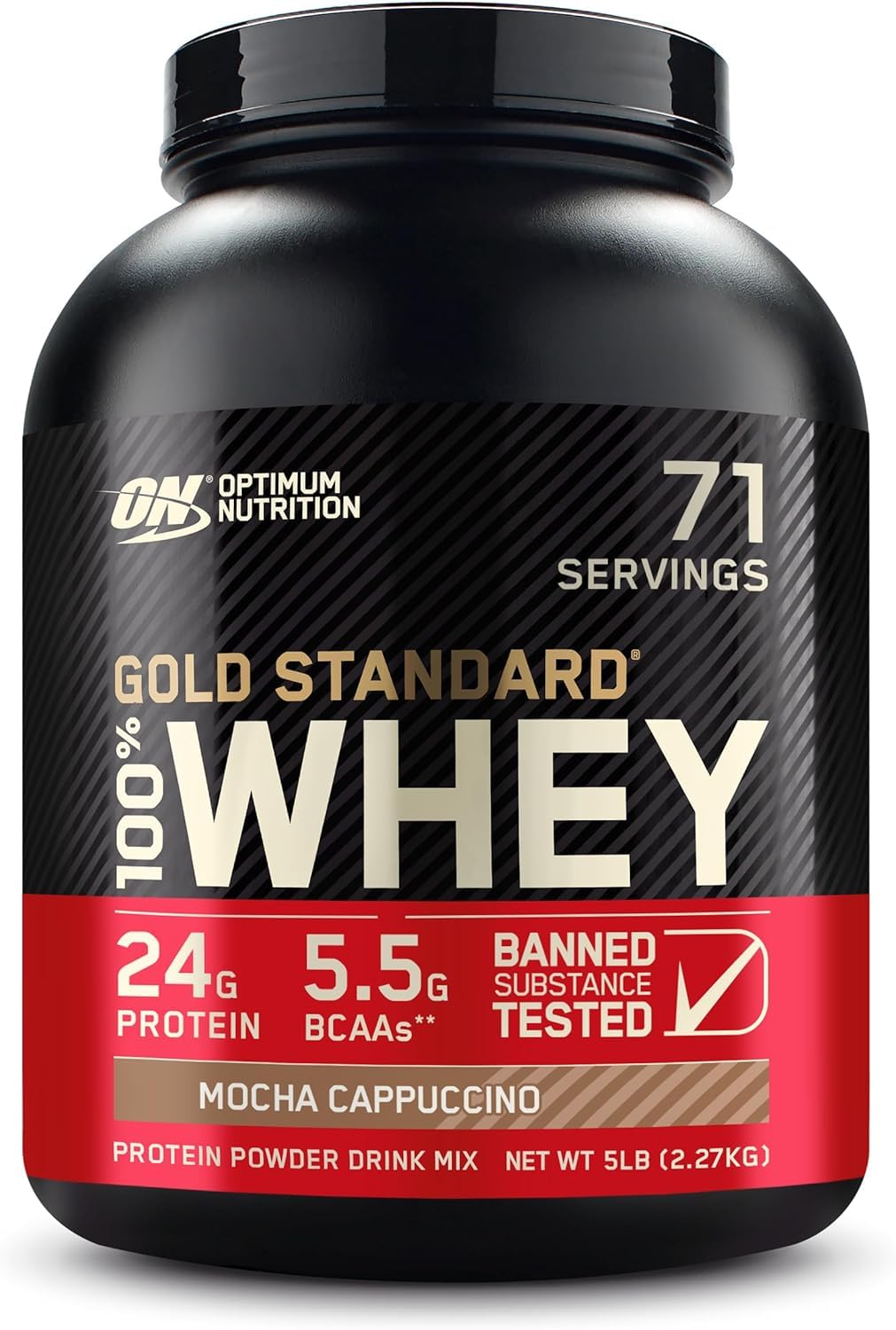 Optimum Nutrition Gold Standard 100% Whey Protein Powder, Double Rich Chocolate, 2 Pound (Packaging May Vary)