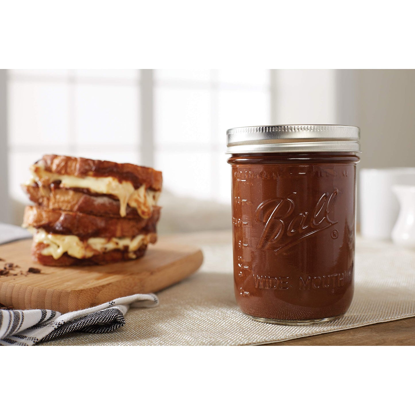 Ball Mason 4oz Quilted Jelly Jars with Lids and Bands, Set of 12