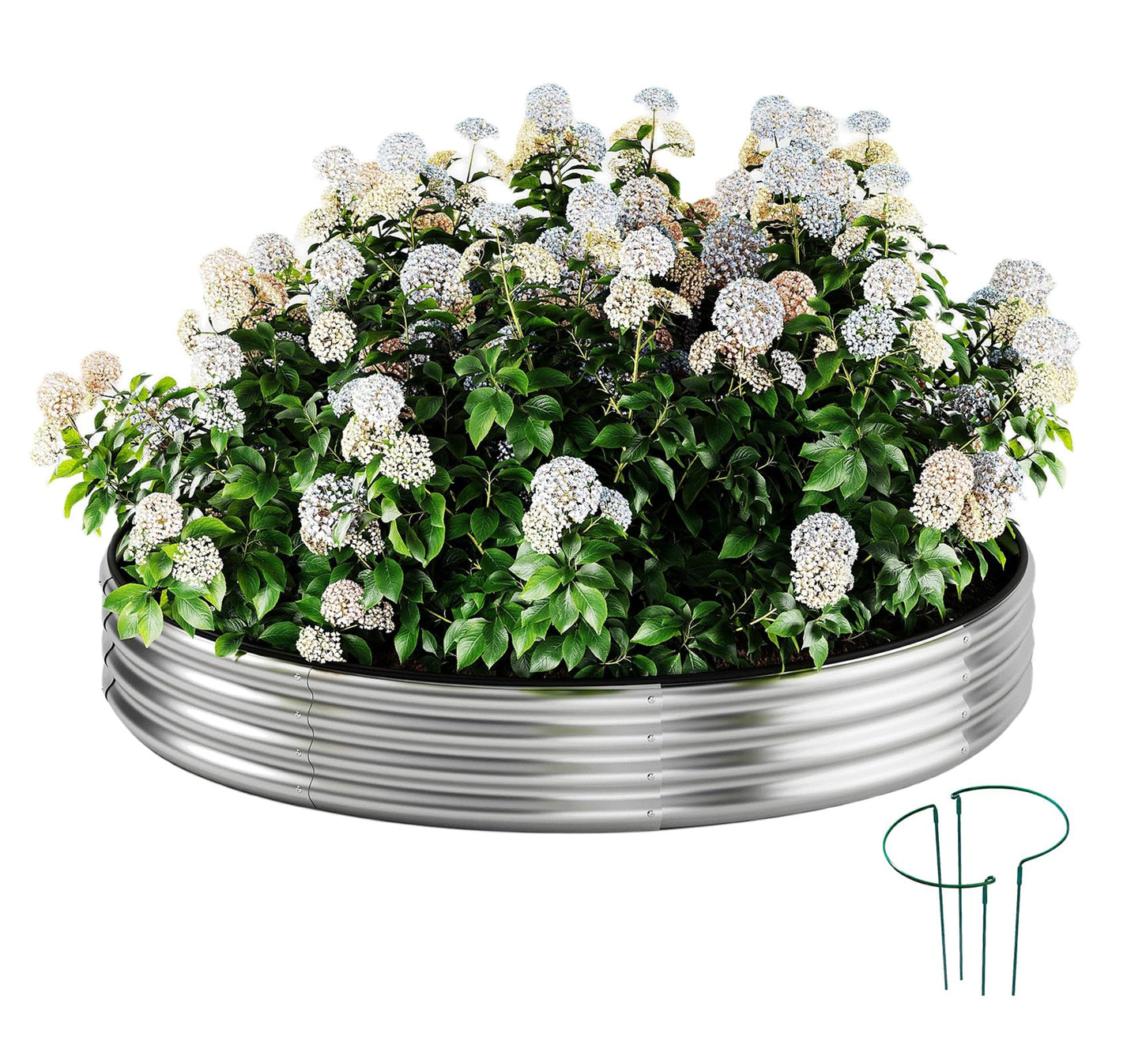 Galvanized Metal Planter Raised Garden Bed Kit for Gardening Outdoor,8x2x1ft Planter Grow Garden Box Raised Flower Bed,Long Vegetable Clearance Herb Raised Garden Beds for Gardening
