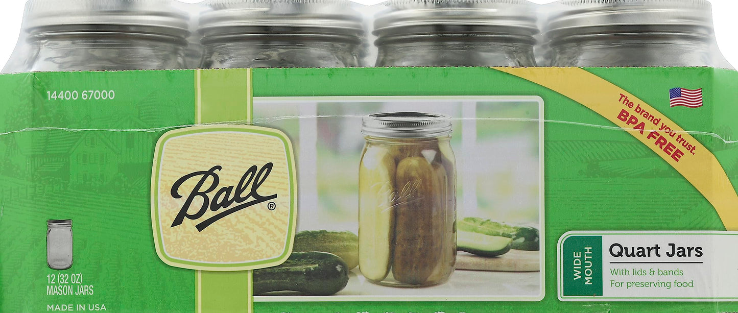 Ball Mason 4oz Quilted Jelly Jars with Lids and Bands, Set of 12
