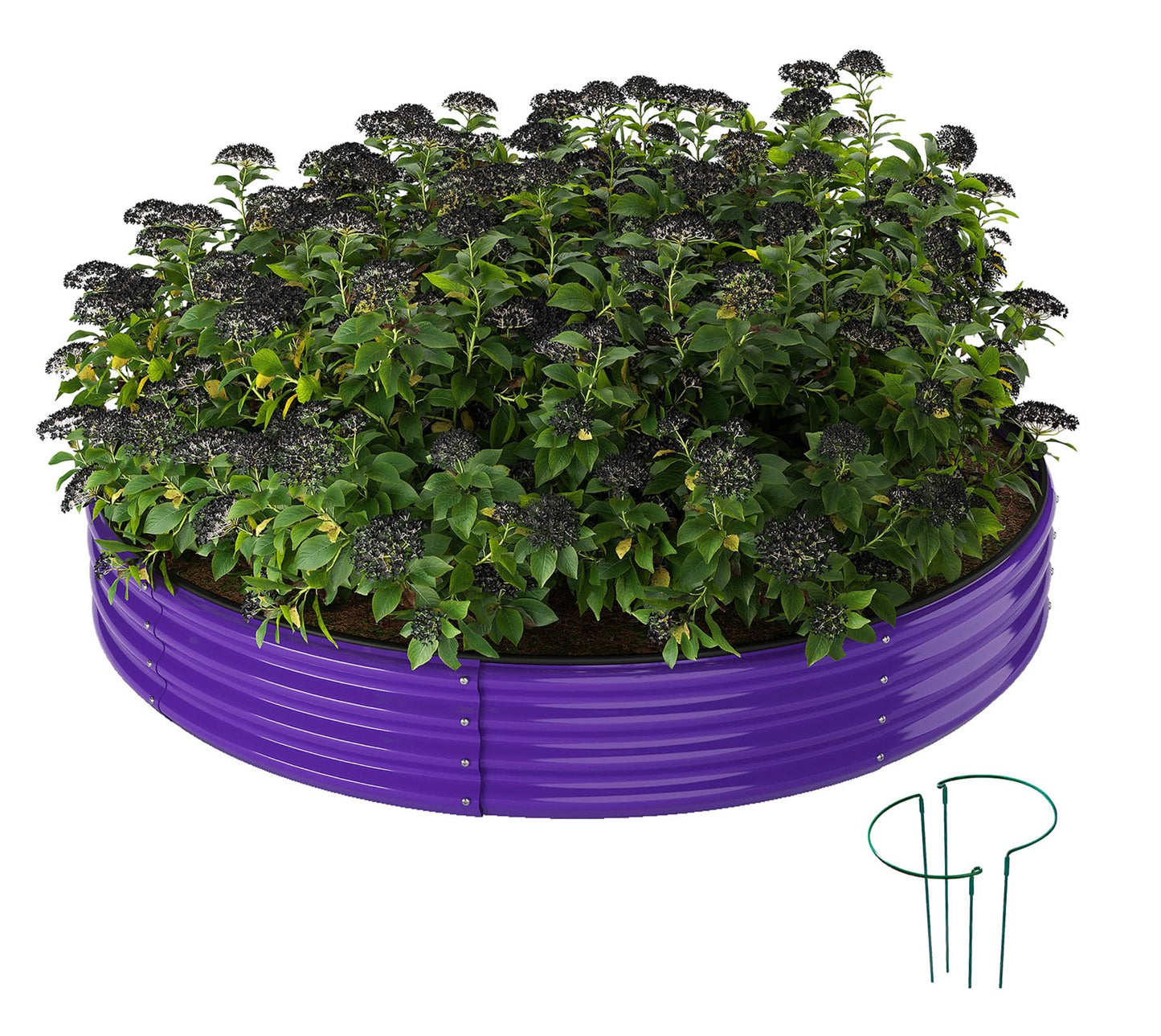 Galvanized Metal Planter Raised Garden Bed Kit for Gardening Outdoor,8x2x1ft Planter Grow Garden Box Raised Flower Bed,Long Vegetable Clearance Herb Raised Garden Beds for Gardening