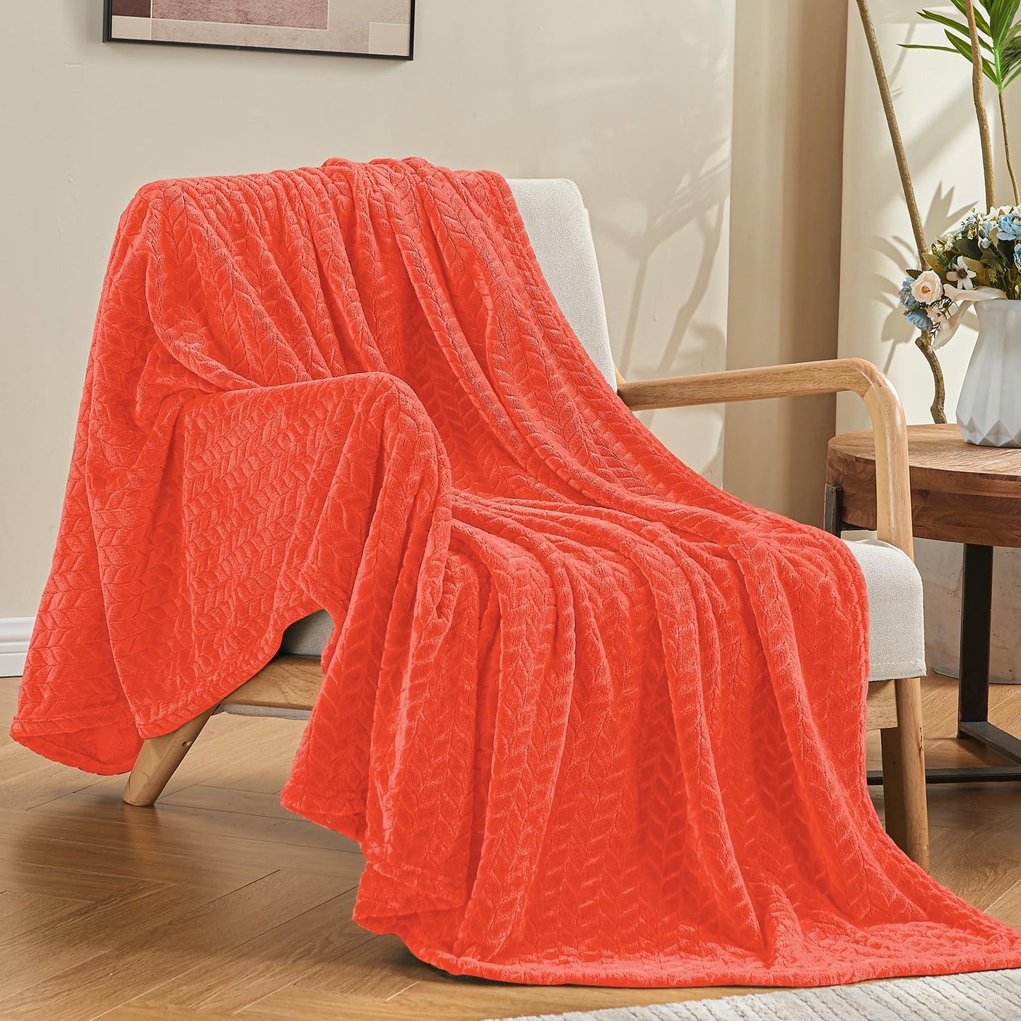 Inhand Fleece Throw Blankets, Super Soft Flannel Cozy Blankets for Adults, Washable Lightweight Blanket for Couch Sofa Bed Office, Warm Plush Blankets for All Season (50"×60", Green)