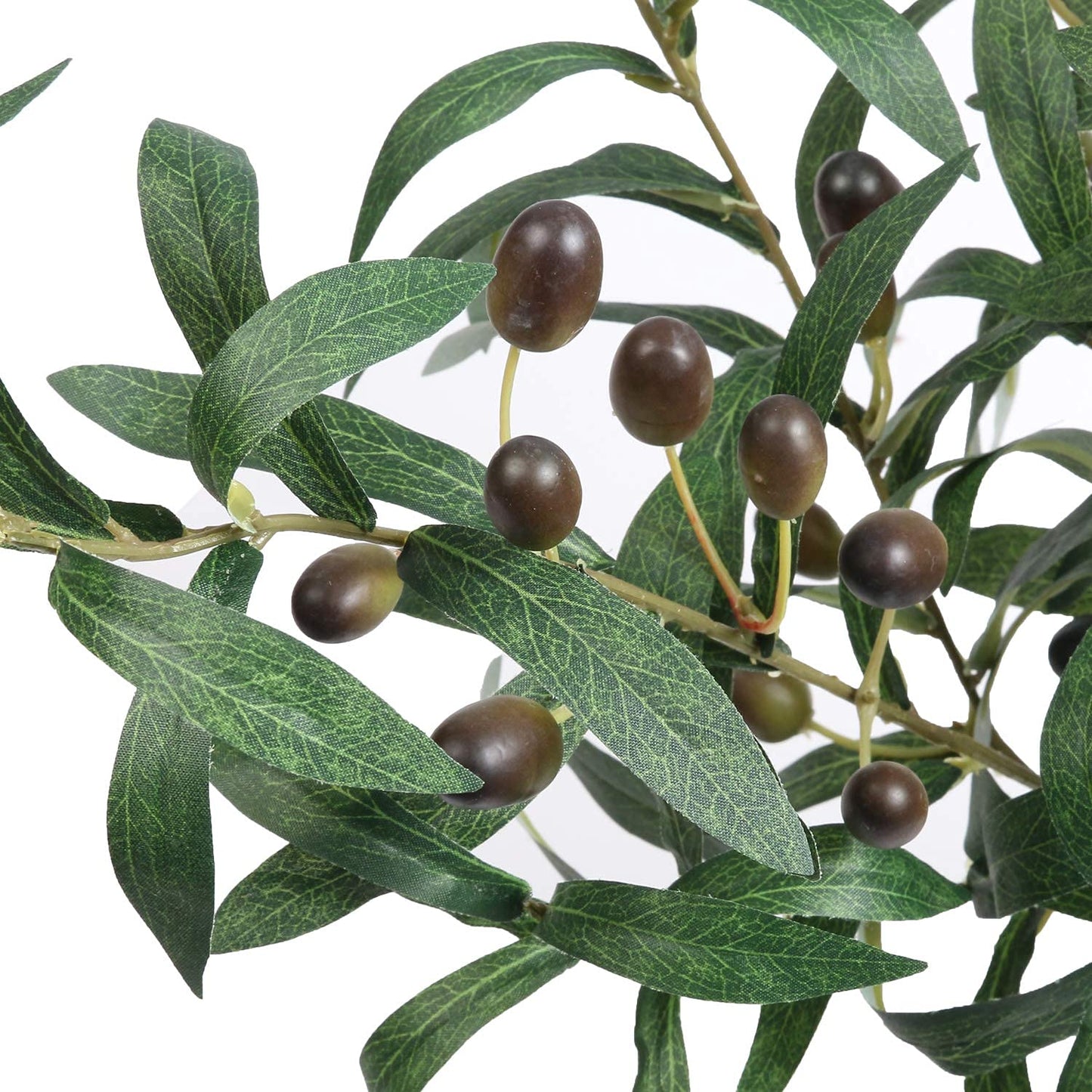 SHACOS 4 PCS 28 inch Artificial Olive Branches Greenery Stems for Vases Olive Stems with Olives Faux Olive Tree Branch for Home Wedding Shop Office Garden Decor DIY Floral Crafts