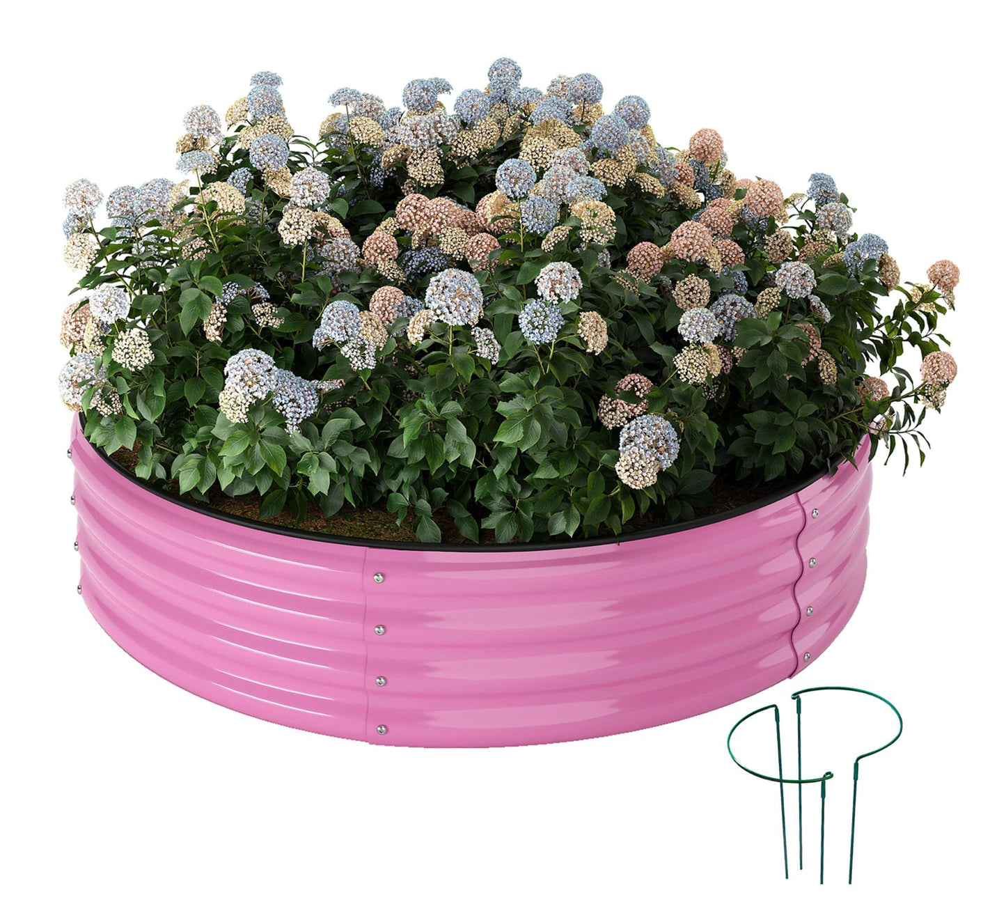Galvanized Metal Planter Raised Garden Bed Kit for Gardening Outdoor,8x2x1ft Planter Grow Garden Box Raised Flower Bed,Long Vegetable Clearance Herb Raised Garden Beds for Gardening