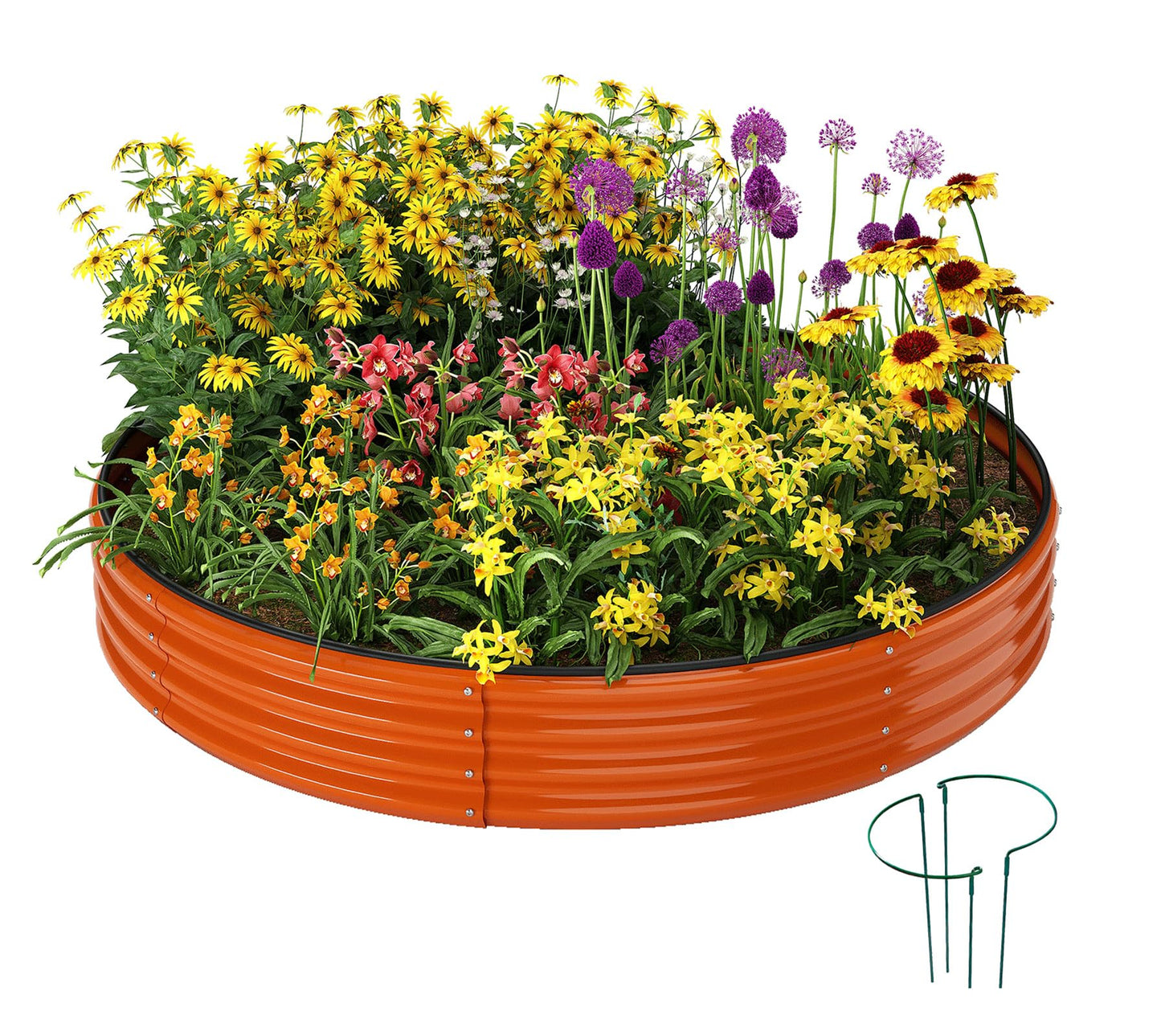 Galvanized Metal Planter Raised Garden Bed Kit for Gardening Outdoor,8x2x1ft Planter Grow Garden Box Raised Flower Bed,Long Vegetable Clearance Herb Raised Garden Beds for Gardening