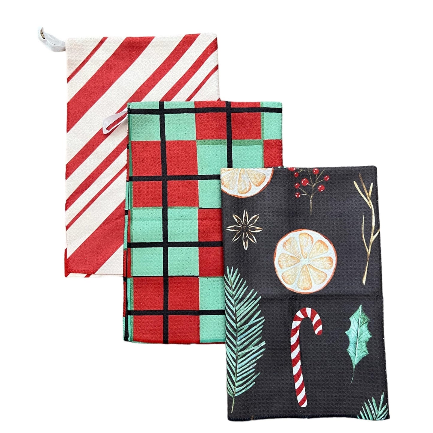 || 3 Pack|| Not Your Ordinary Dish Towels || Waffle Weave Microfiber || Tea Towels || Highly Absorbent || Hanging Loop || Dish Cloths || Modern || Designer Prints (Easter Bows)