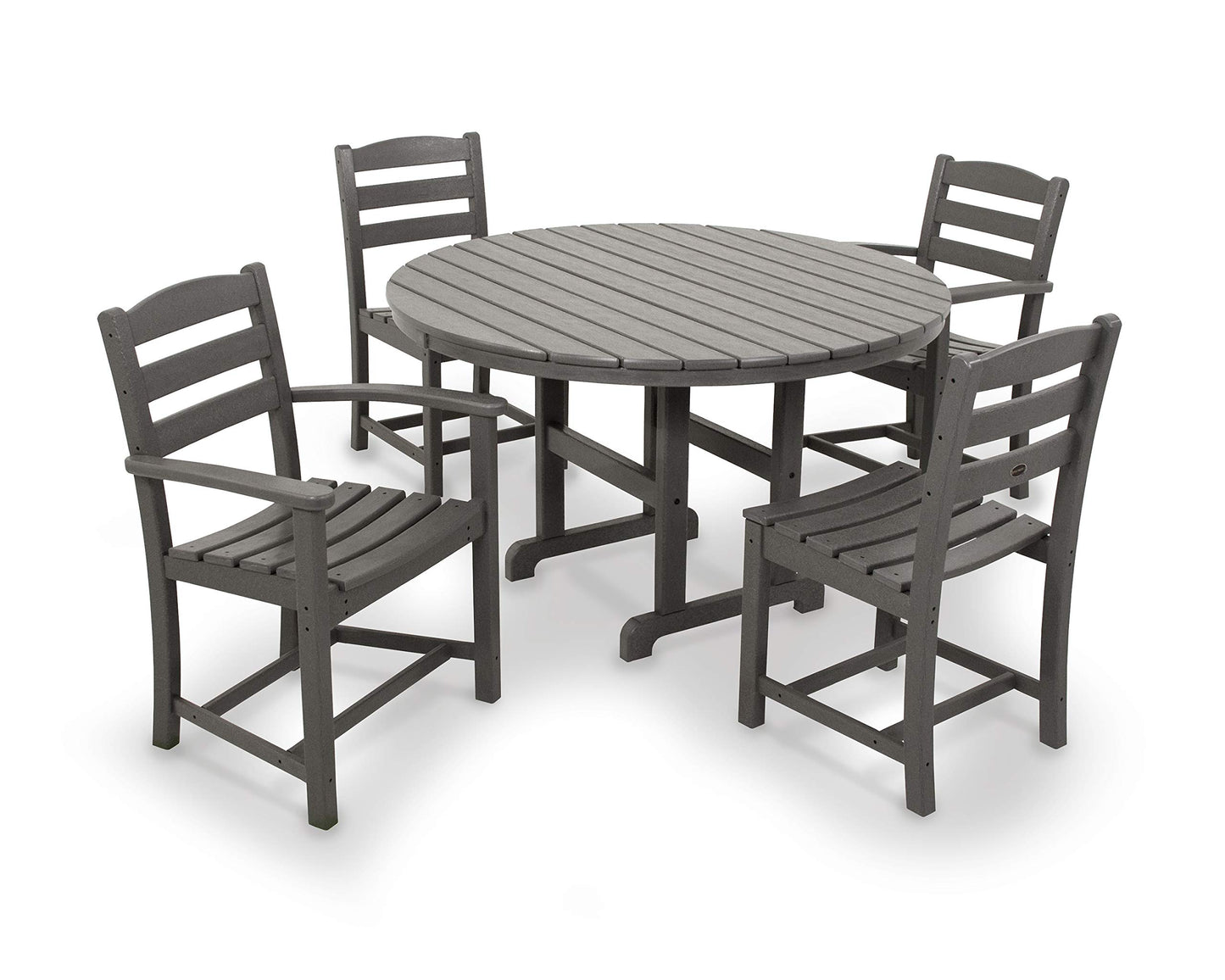 POLYWOOD® La Casa Café Dining Set, Slate Grey