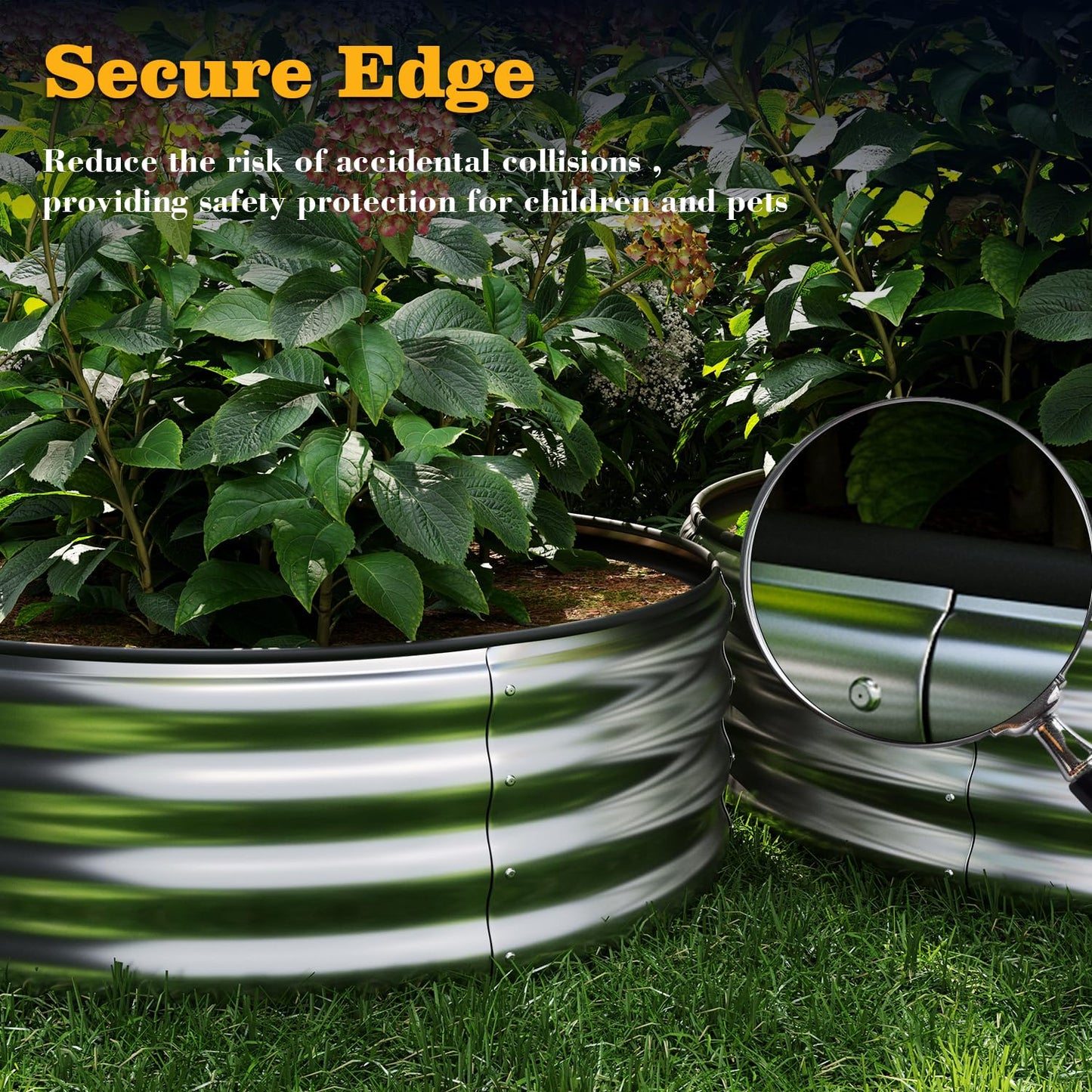Galvanized Metal Planter Raised Garden Bed Kit for Gardening Outdoor,8x2x1ft Planter Grow Garden Box Raised Flower Bed,Long Vegetable Clearance Herb Raised Garden Beds for Gardening