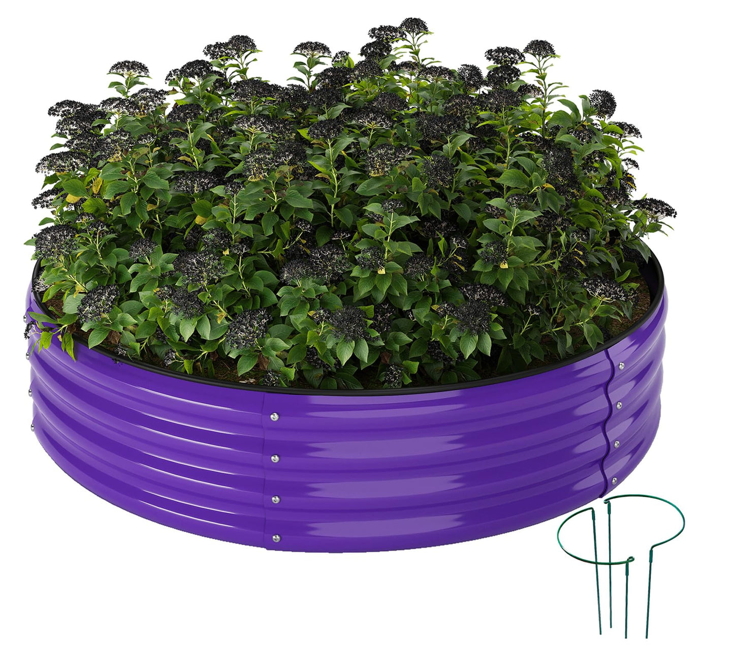 Galvanized Metal Planter Raised Garden Bed Kit for Gardening Outdoor,8x2x1ft Planter Grow Garden Box Raised Flower Bed,Long Vegetable Clearance Herb Raised Garden Beds for Gardening