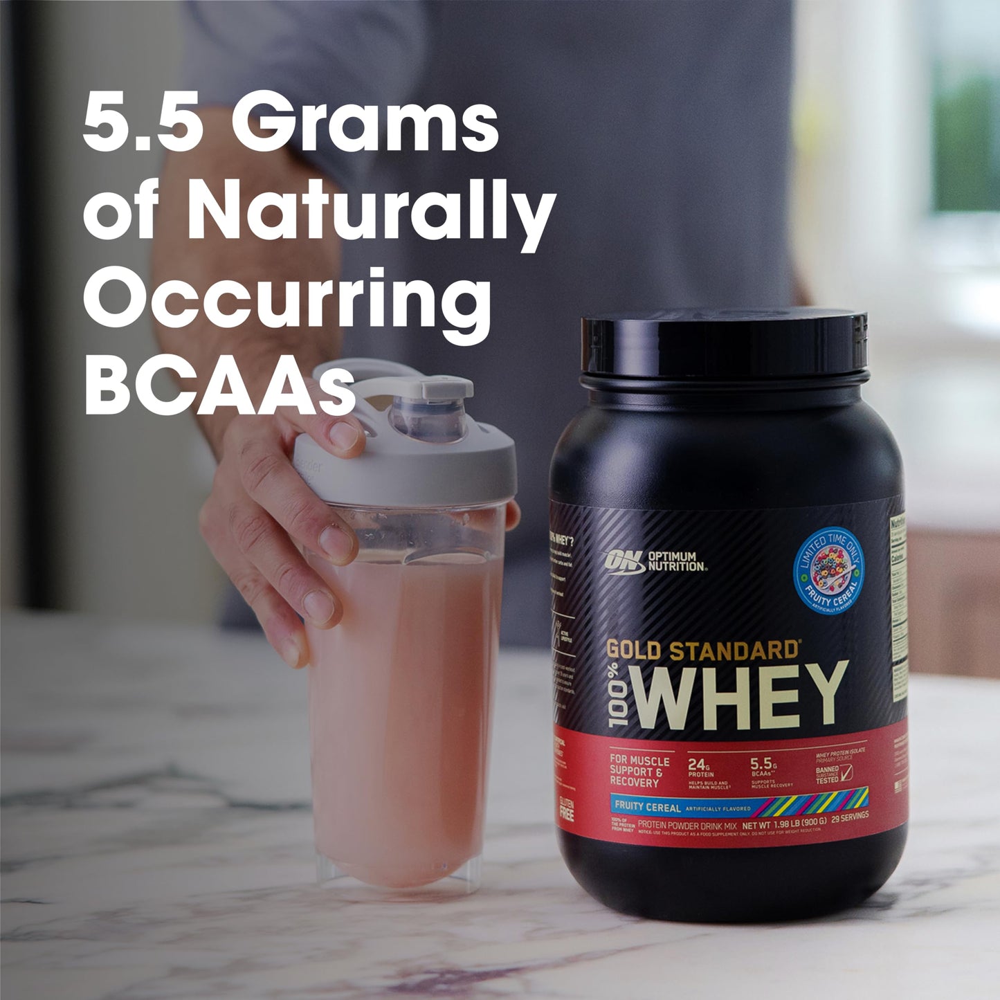 Optimum Nutrition Gold Standard 100% Whey Protein Powder, Double Rich Chocolate, 2 Pound (Packaging May Vary)