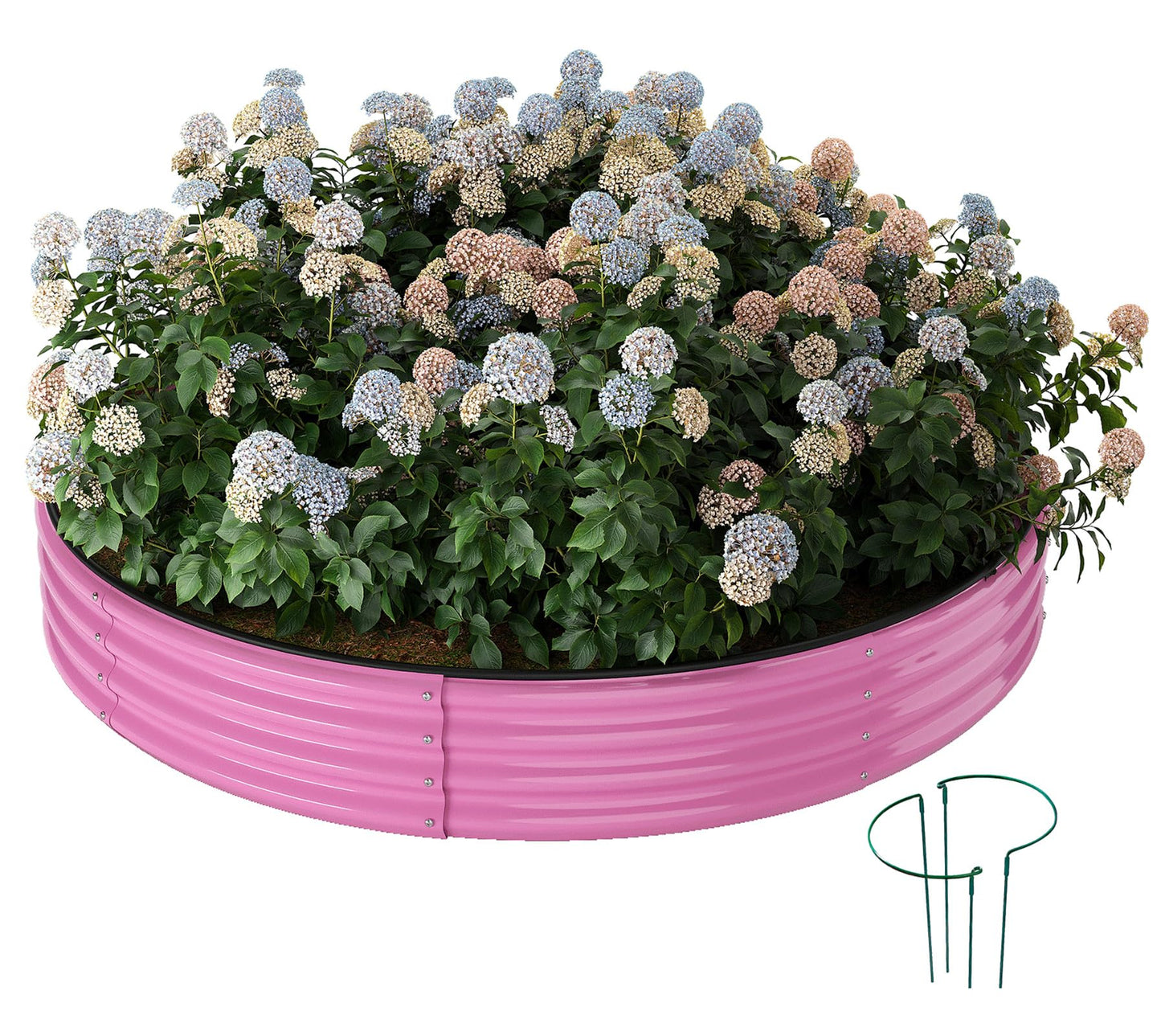 Galvanized Metal Planter Raised Garden Bed Kit for Gardening Outdoor,8x2x1ft Planter Grow Garden Box Raised Flower Bed,Long Vegetable Clearance Herb Raised Garden Beds for Gardening