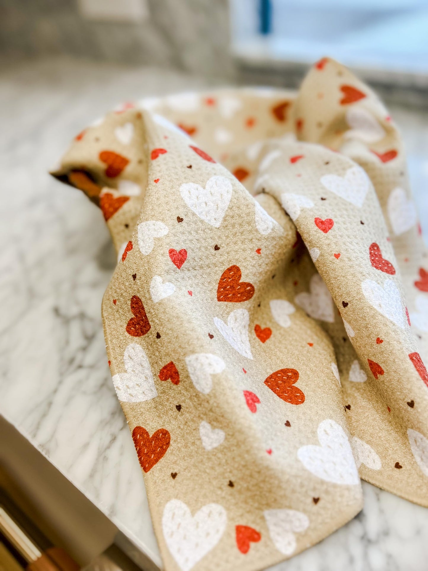 || 3 Pack|| Not Your Ordinary Dish Towels || Waffle Weave Microfiber || Tea Towels || Highly Absorbent || Hanging Loop || Dish Cloths || Modern || Designer Prints (Easter Bows)