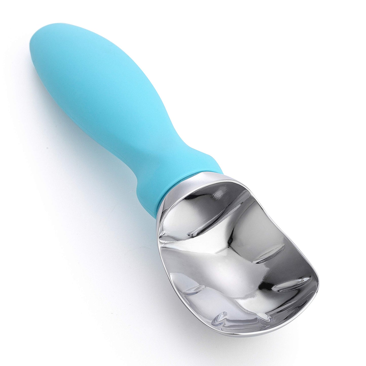 Spring Chef Heavy Duty Ice Cream Scoop with Comfortable Handle - Professional Ice Cream Scooper for Gelato, Sorbet, Cookie Dough, Melon, Frozen Yogurt - Dishwasher Safe Metal Kitchen Tool - Black