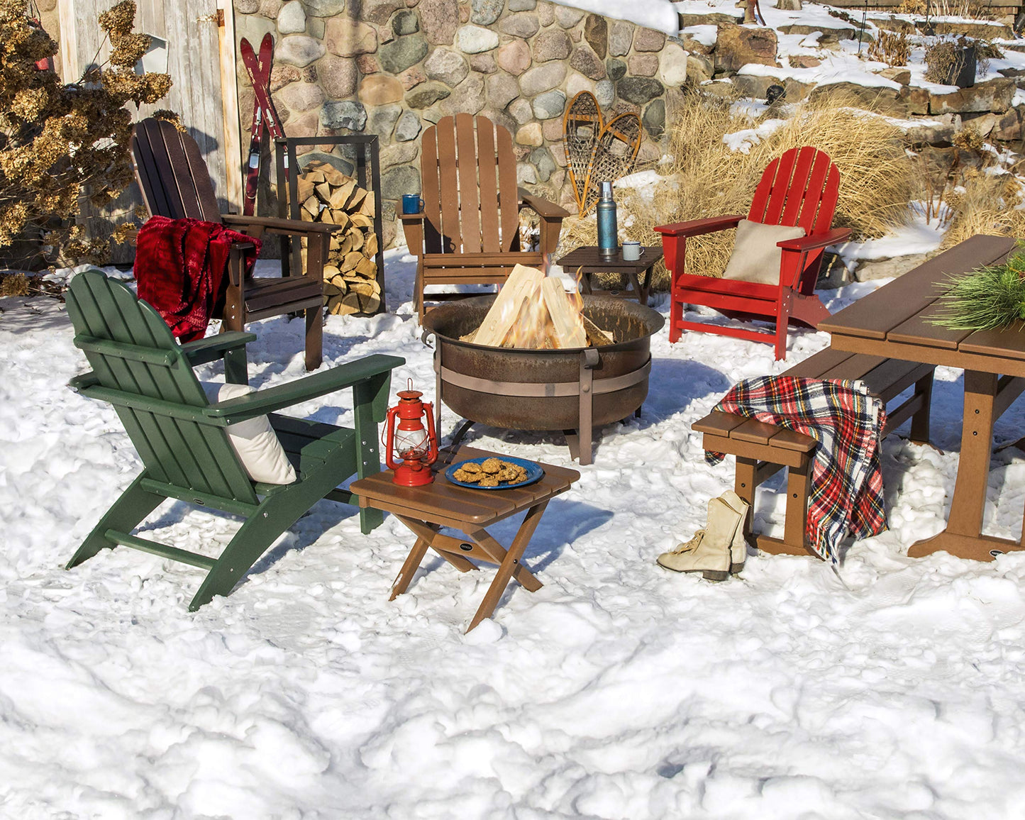 POLYWOOD Vineyard Adirondack Chair, Sand Beige