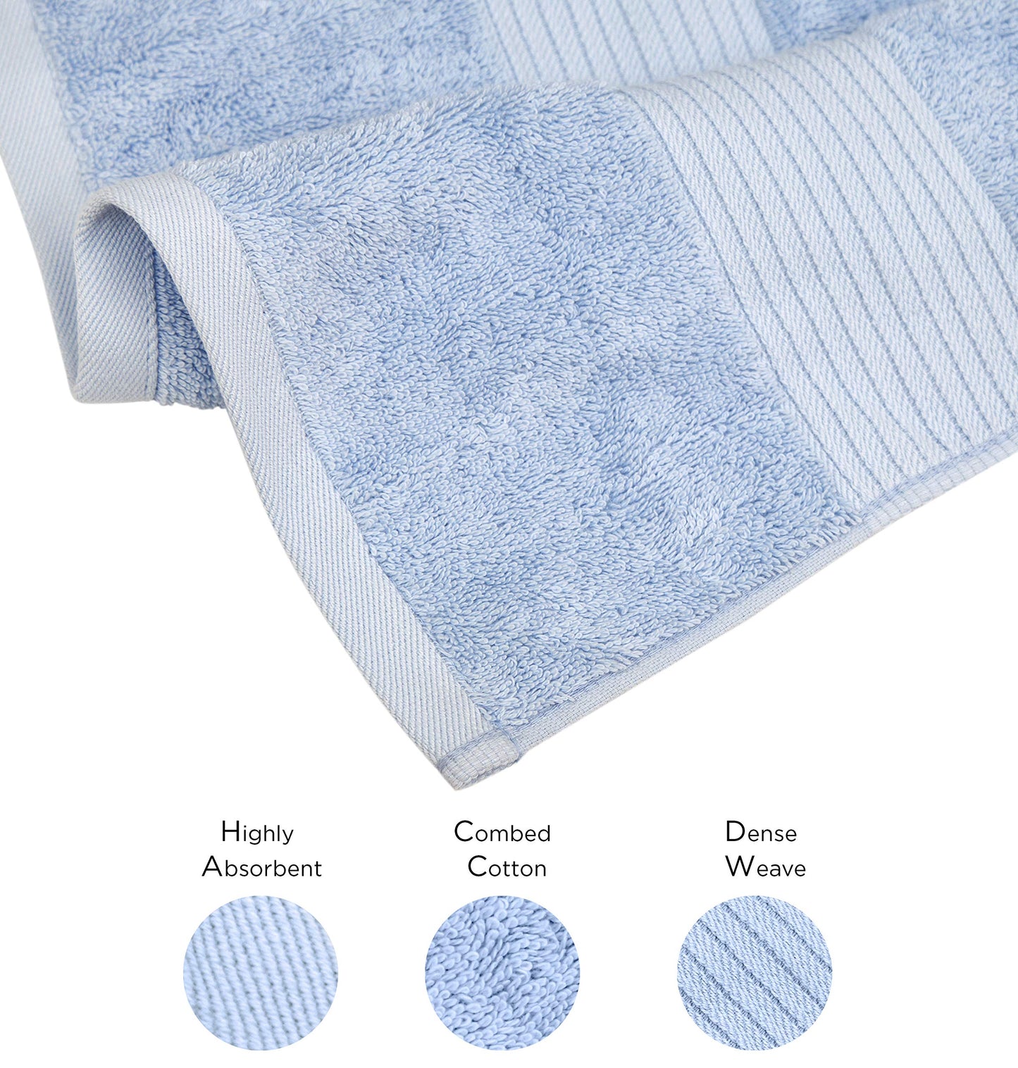 Luxury Extra Large Oversized Bath Towels | Hotel Quality Towels | 650 GSM | Soft Combed Cotton Towels for Bathroom | Thick & Fluffy Bath Sheets | White - 4 Pack