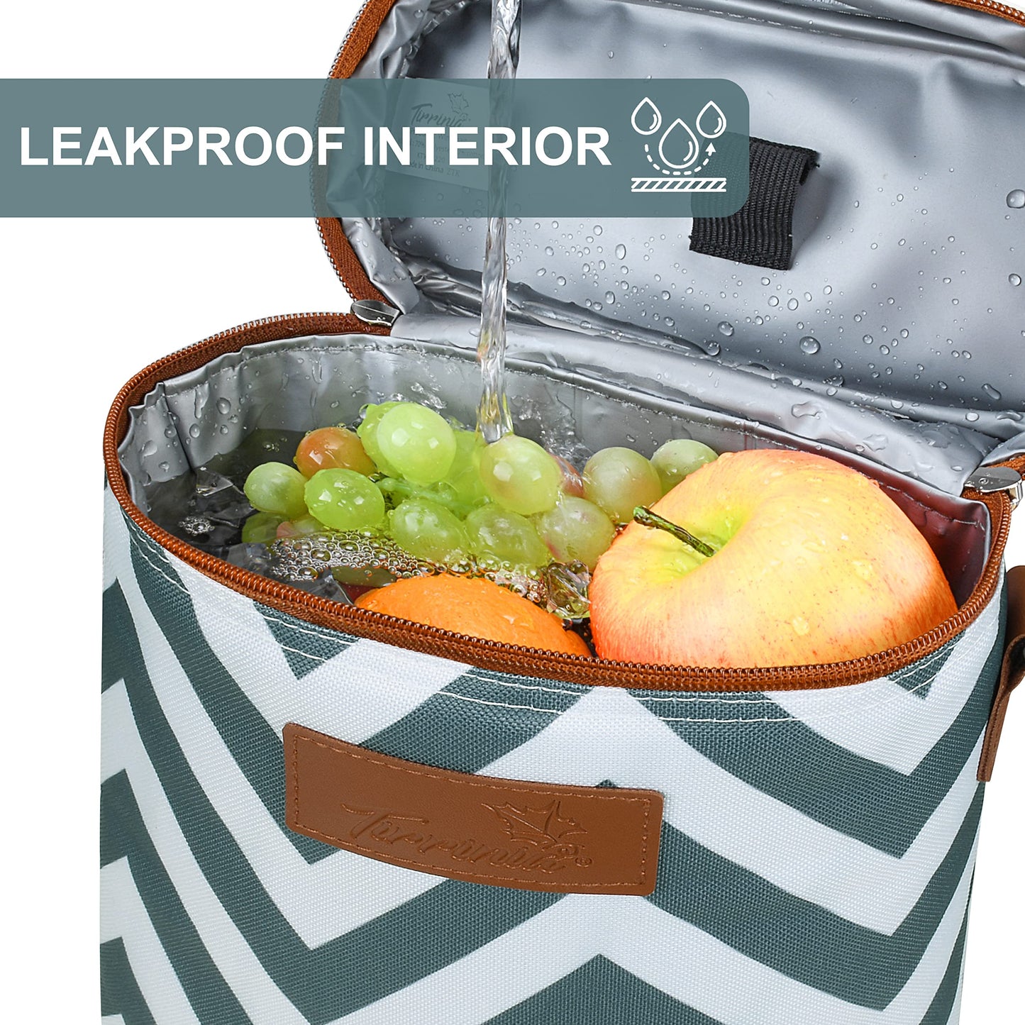 Tirrinia 2 Bottle Leakproof Insulated Wine Tote Carrier Bag - Padded Cooler for Travel, Restaurants, Tasting, Parties, Great Gift for Wine Lovers