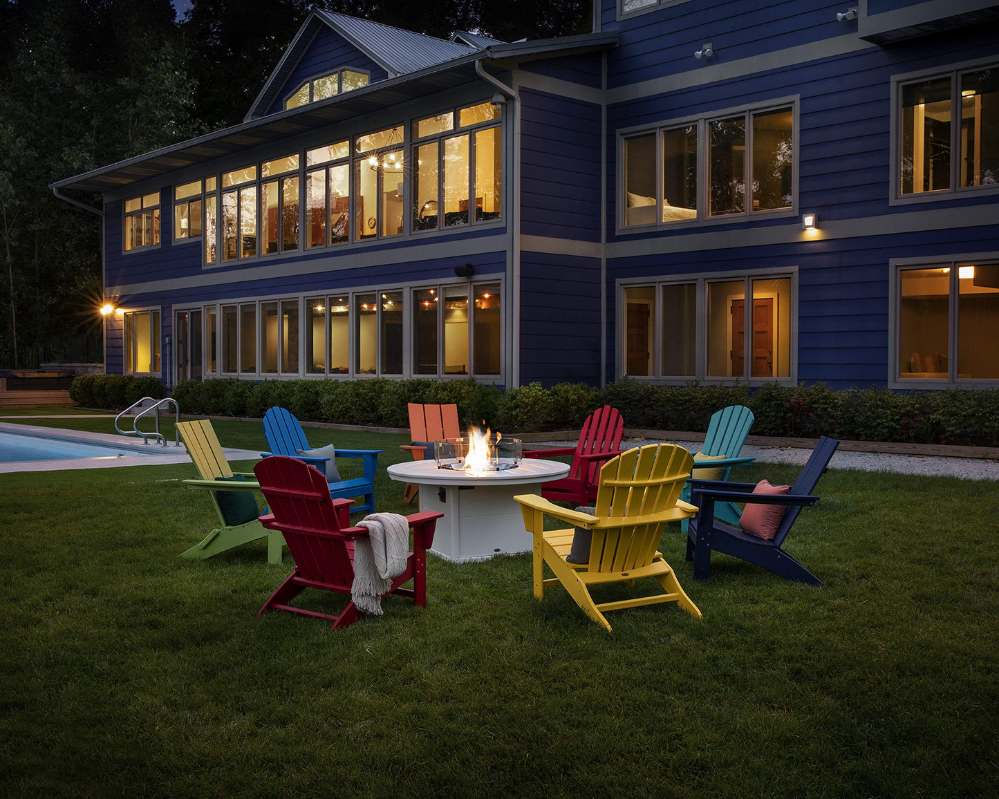 POLYWOOD Vineyard Adirondack Chair, Sand Beige
