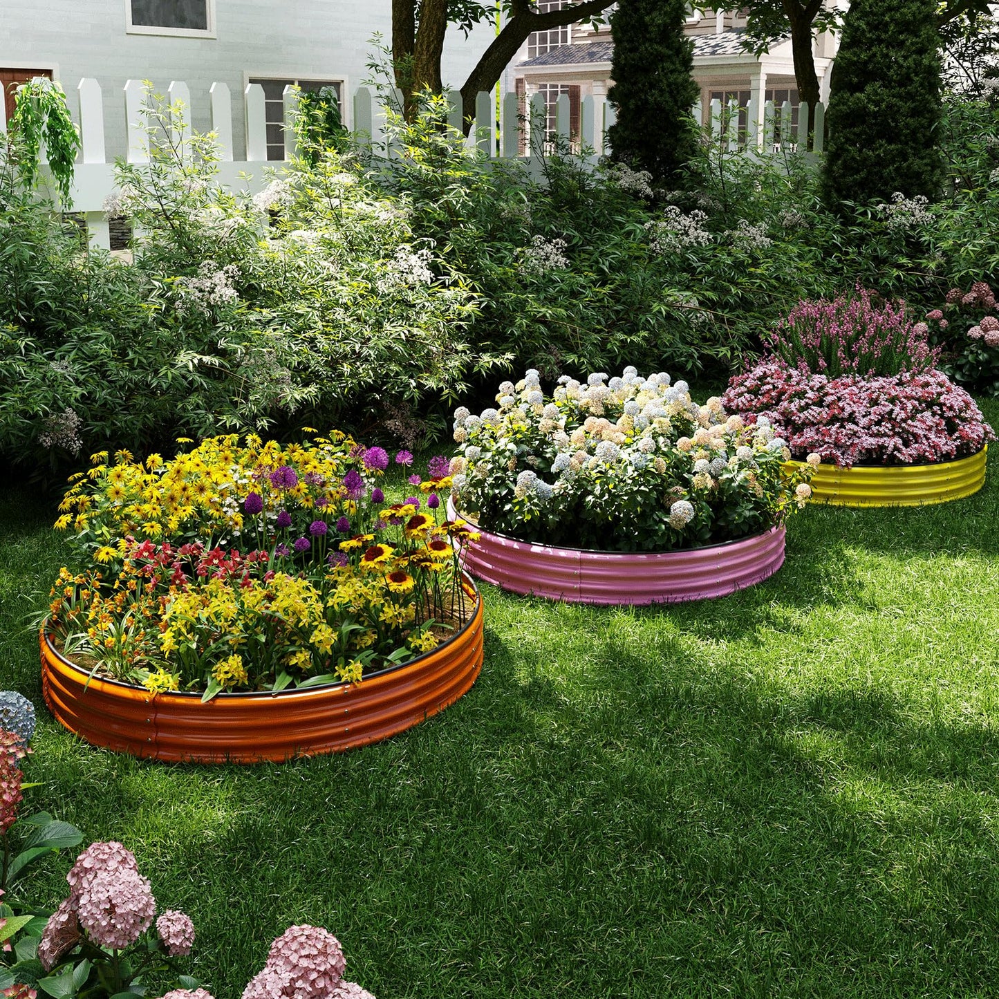 Galvanized Metal Planter Raised Garden Bed Kit for Gardening Outdoor,8x2x1ft Planter Grow Garden Box Raised Flower Bed,Long Vegetable Clearance Herb Raised Garden Beds for Gardening