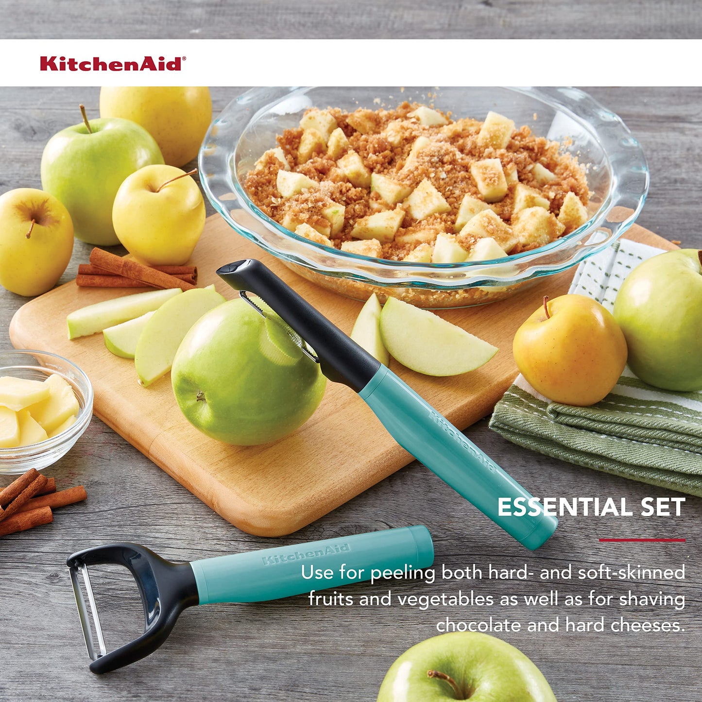 KitchenAid Universal Euro Y Peeler, Set Of 2, Aqua