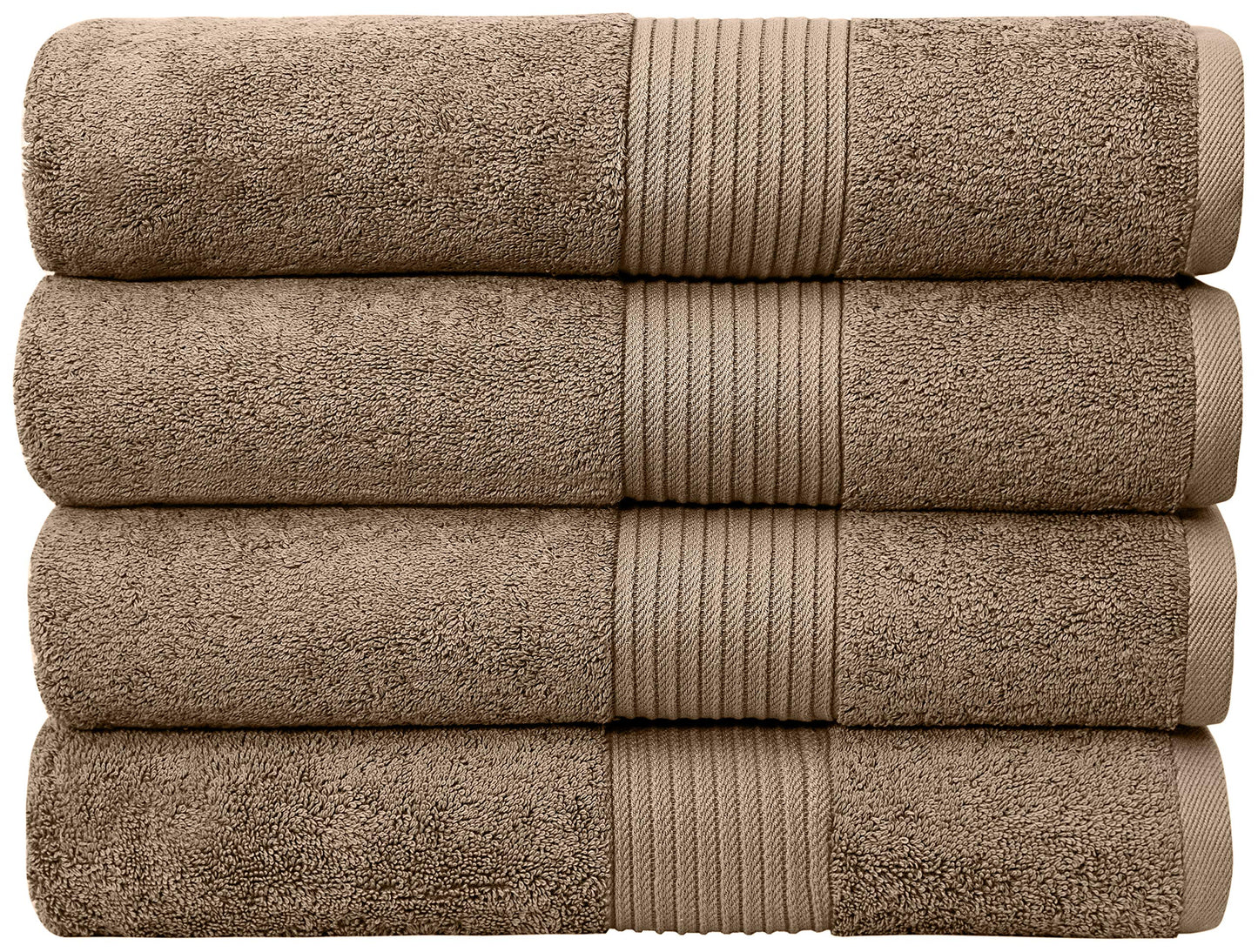 Luxury Extra Large Oversized Bath Towels | Hotel Quality Towels | 650 GSM | Soft Combed Cotton Towels for Bathroom | Thick & Fluffy Bath Sheets | White - 4 Pack