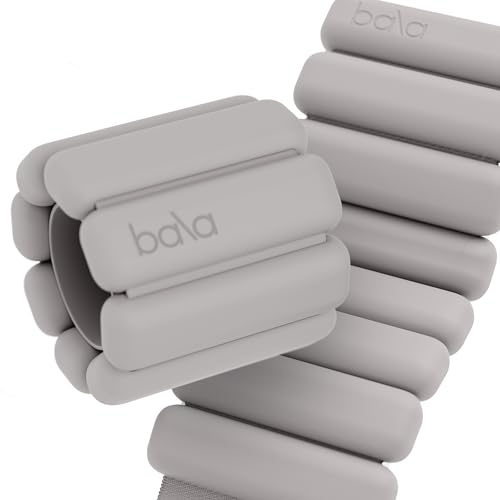 Bala Bangles Wrist & Ankle Weights for Women & Men - Adjustable Silicone Weighted Bracelet Set for Gym, Yoga, Pilates, Cardio & Strength Training - Wearable Arm & Leg Workout Weights