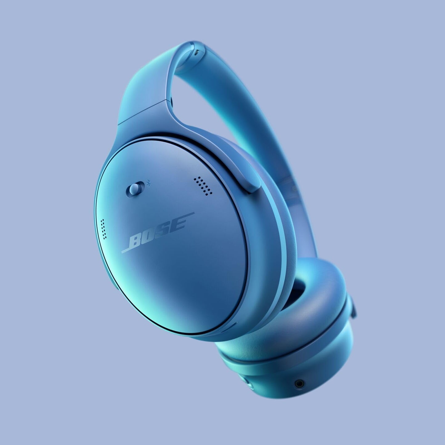 Bose QuietComfort Bluetooth Headphones, Wireless Headphones with Active Over Ear Noise Cancelling and Mic, Deep Bass, Up to 24 Hours of Playtime, Twilight Blue - Limited Edition Color