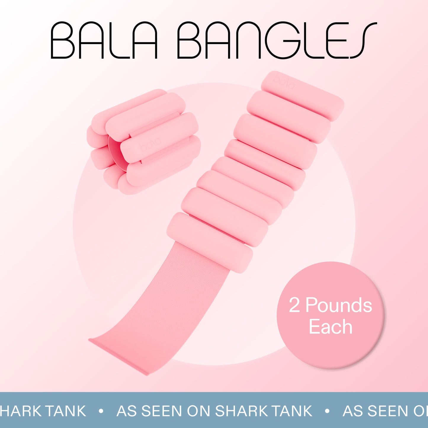 Bala Bangles Wrist & Ankle Weights for Women & Men - Adjustable Silicone Weighted Bracelet Set for Gym, Yoga, Pilates, Cardio & Strength Training - Wearable Arm & Leg Workout Weights