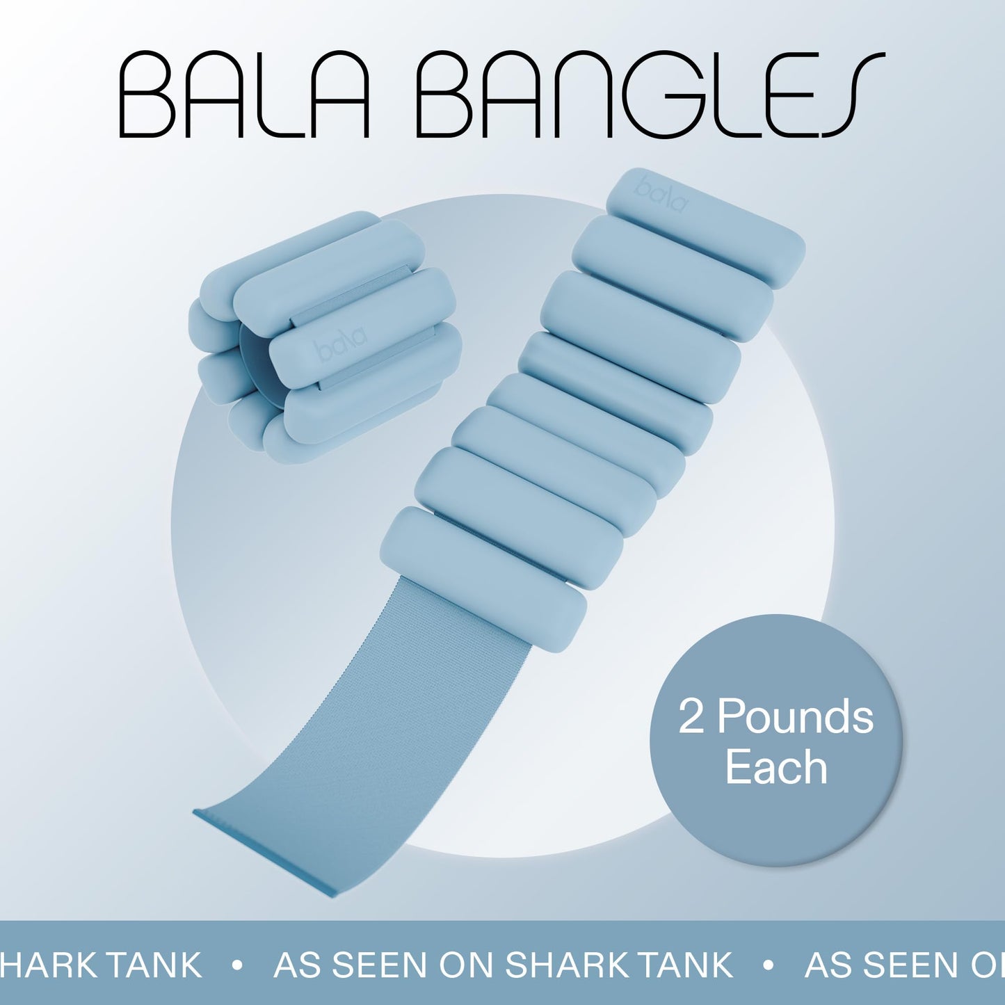 Bala Bangles Wrist & Ankle Weights for Women & Men - Adjustable Silicone Weighted Bracelet Set for Gym, Yoga, Pilates, Cardio & Strength Training - Wearable Arm & Leg Workout Weights