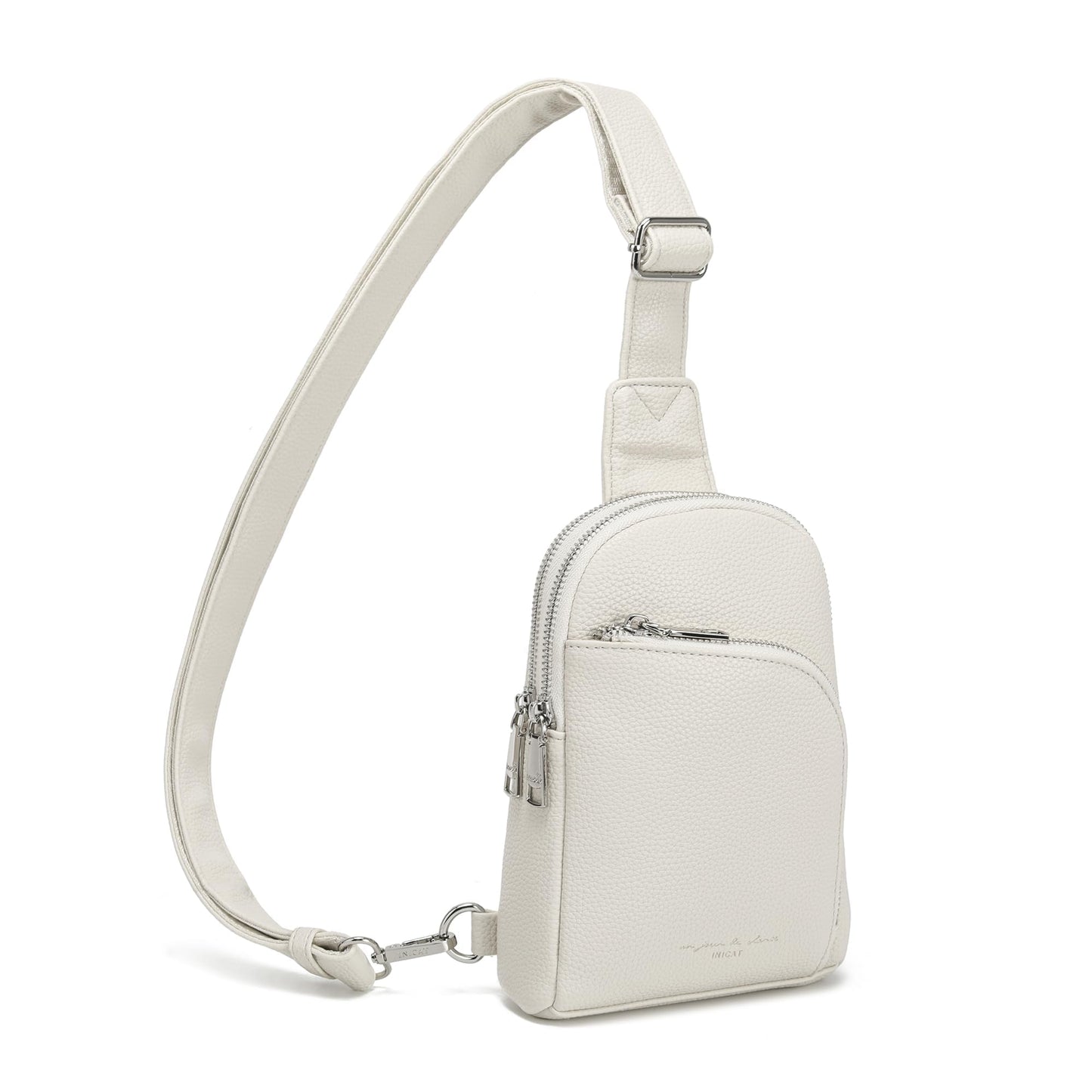 INICAT Travel Sling Bag, Anti Theft Crossbody Bag for Women | RFID Blocking, 8 Card Slots, Back Zippered Pocket, Metal Zippers,Switchable Strap