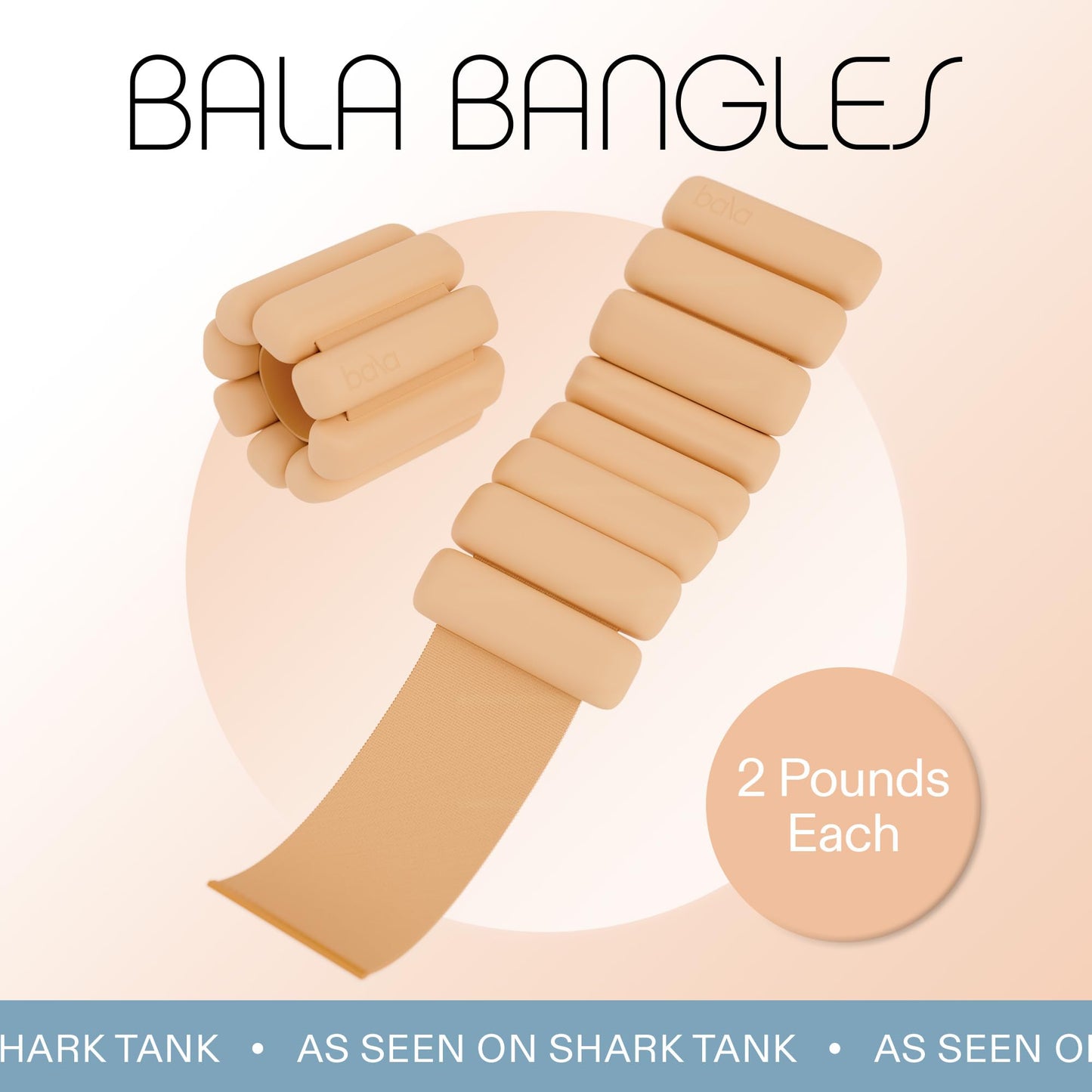 Bala Bangles Wrist & Ankle Weights for Women & Men - Adjustable Silicone Weighted Bracelet Set for Gym, Yoga, Pilates, Cardio & Strength Training - Wearable Arm & Leg Workout Weights