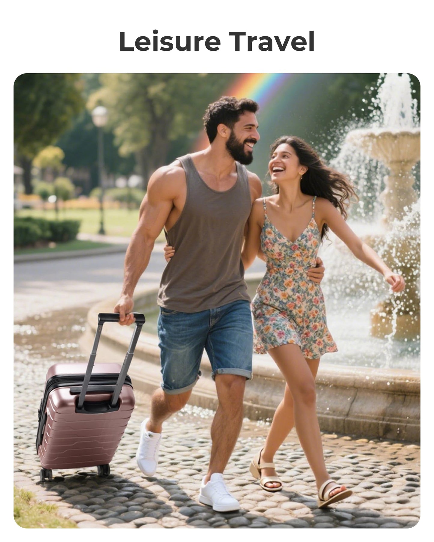 BAGSMART Carry On Luggage 22x14x9 Airline Approved with Spinner Wheels,Lightweight 20 Inch Luggage with TSA Lock,Expandable Hard Shell Carry On Suitcases for Men Women,Pink