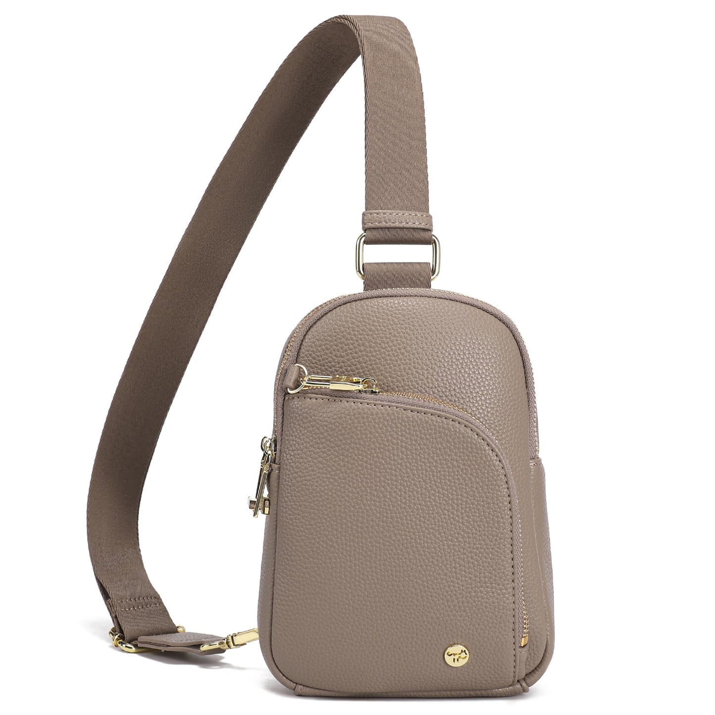 INICAT Travel Sling Bag, Anti Theft Crossbody Bag for Women | RFID Blocking, 8 Card Slots, Back Zippered Pocket, Metal Zippers,Switchable Strap