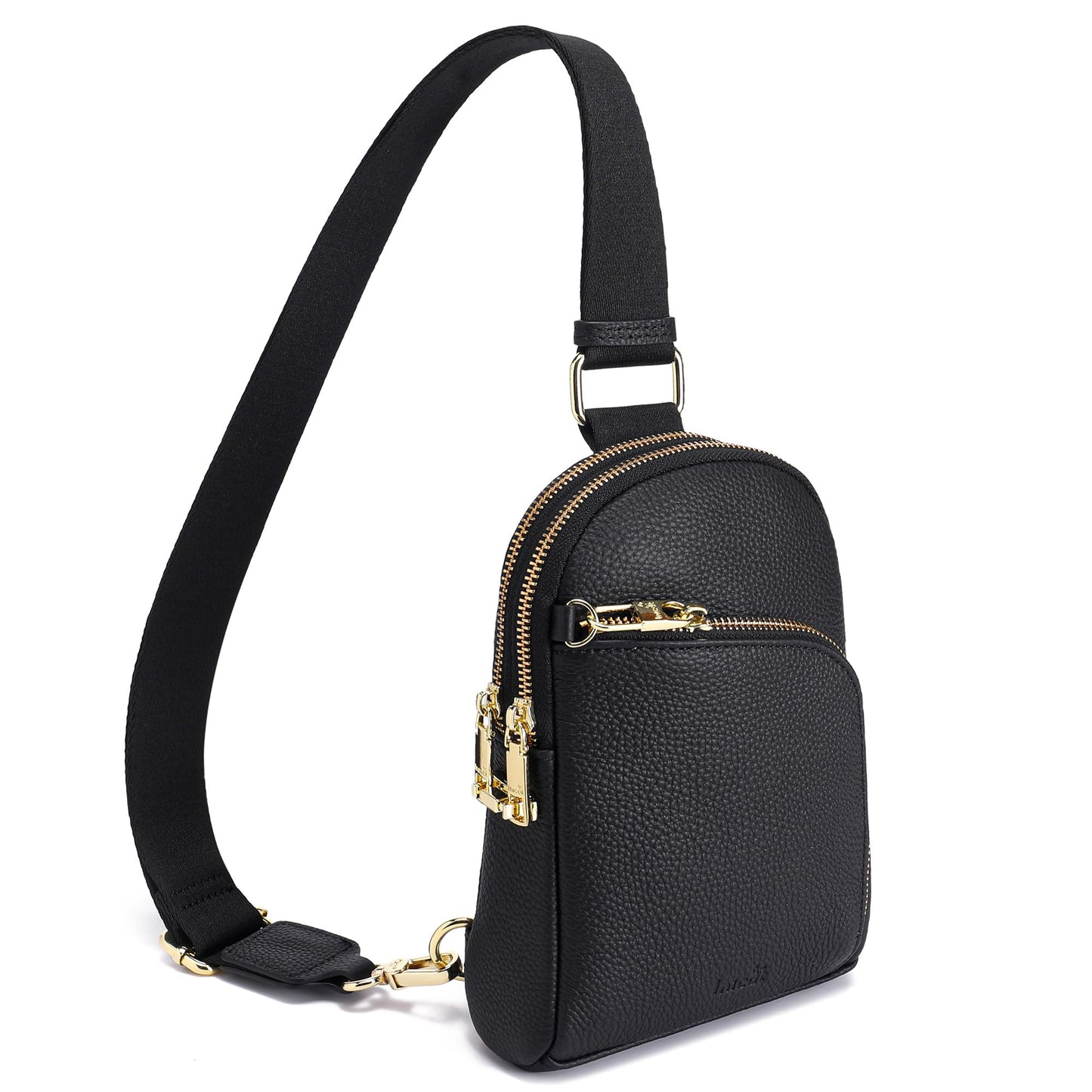 INICAT Travel Sling Bag, Anti Theft Crossbody Bag for Women | RFID Blocking, 8 Card Slots, Back Zippered Pocket, Metal Zippers,Switchable Strap