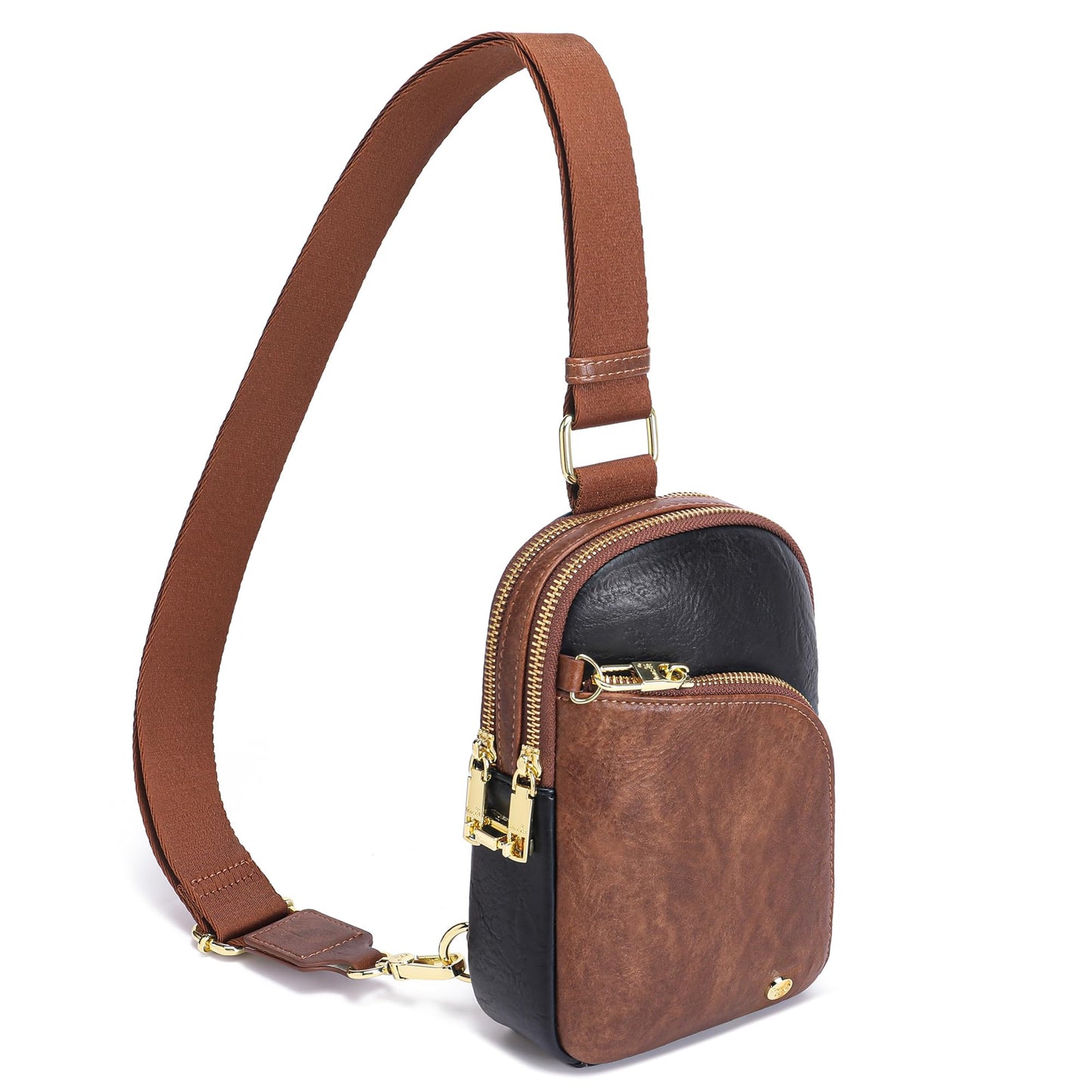 INICAT Travel Sling Bag, Anti Theft Crossbody Bag for Women | RFID Blocking, 8 Card Slots, Back Zippered Pocket, Metal Zippers,Switchable Strap
