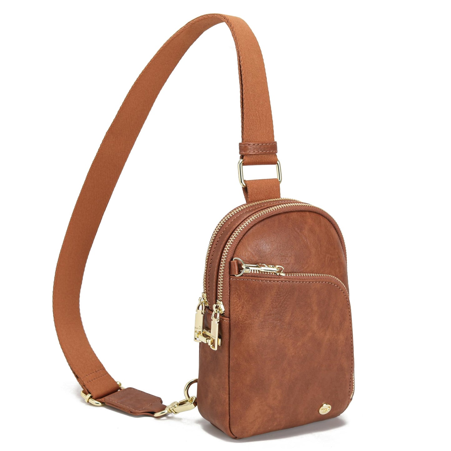 INICAT Travel Sling Bag, Anti Theft Crossbody Bag for Women | RFID Blocking, 8 Card Slots, Back Zippered Pocket, Metal Zippers,Switchable Strap