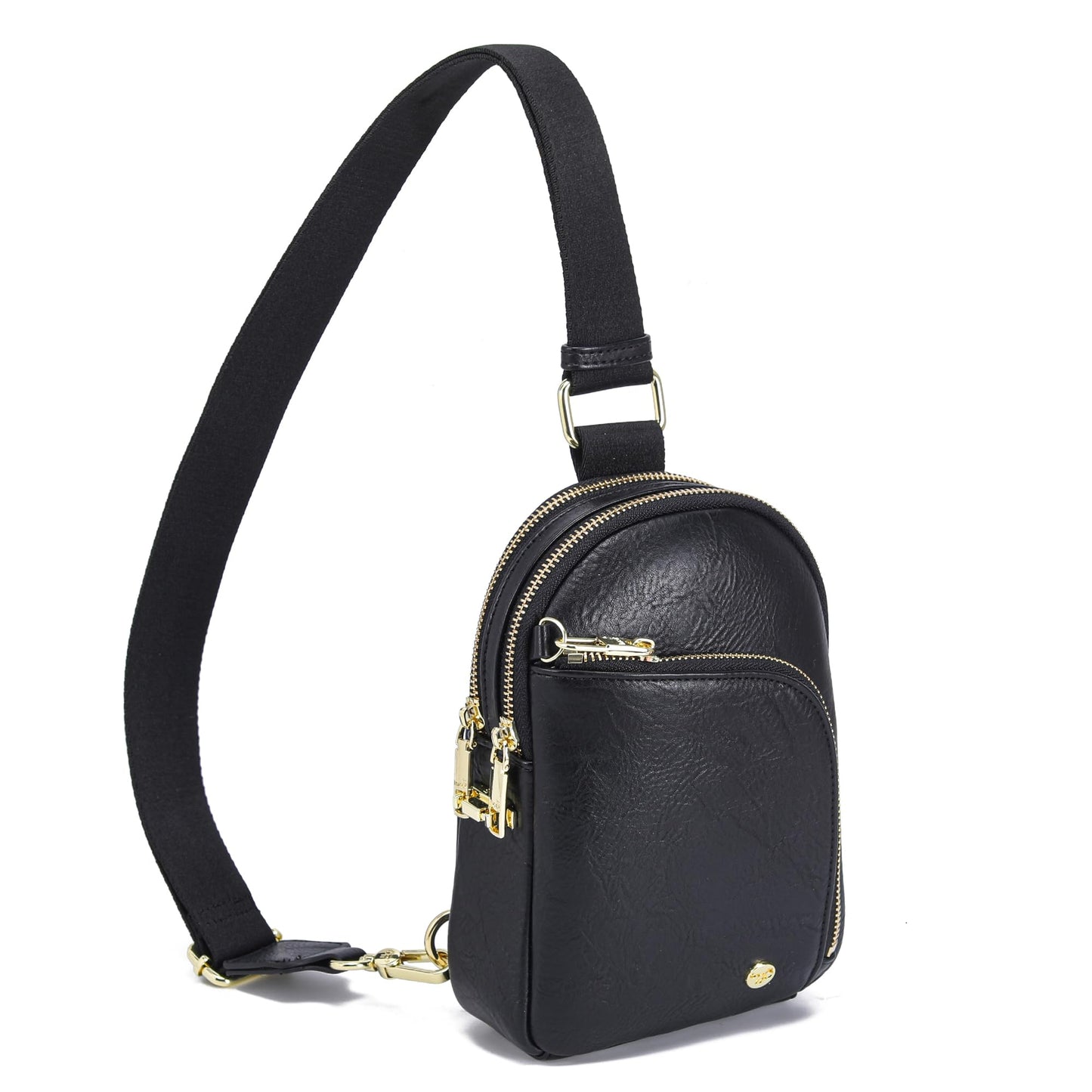 INICAT Travel Sling Bag, Anti Theft Crossbody Bag for Women | RFID Blocking, 8 Card Slots, Back Zippered Pocket, Metal Zippers,Switchable Strap