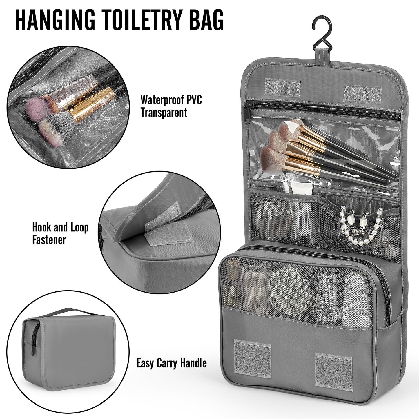 Veken 10 Set/8 Set Packing Cubes for Travel Essentials,Anti-Wrinkle Buckled Suitcase Organizer for Shoe & Toiletry Bag,Carry On Luggage Bag for Airplane & College Dorm Room Accessories,Women Men Gifts