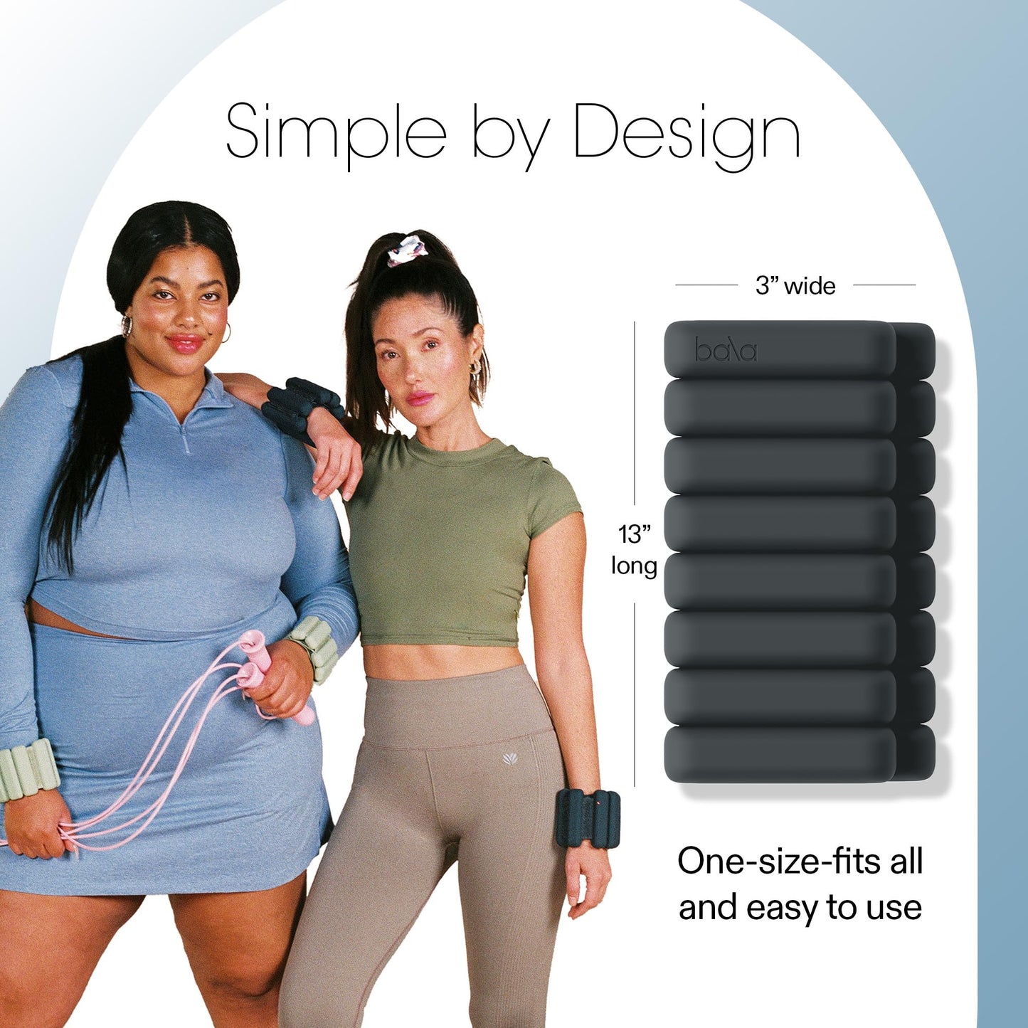 Bala Bangles Wrist & Ankle Weights for Women & Men - Adjustable Silicone Weighted Bracelet Set for Gym, Yoga, Pilates, Cardio & Strength Training - Wearable Arm & Leg Workout Weights