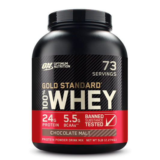 Optimum Nutrition Gold Standard 100% Whey Protein Powder, Double Rich Chocolate, 2 Pound (Packaging May Vary)