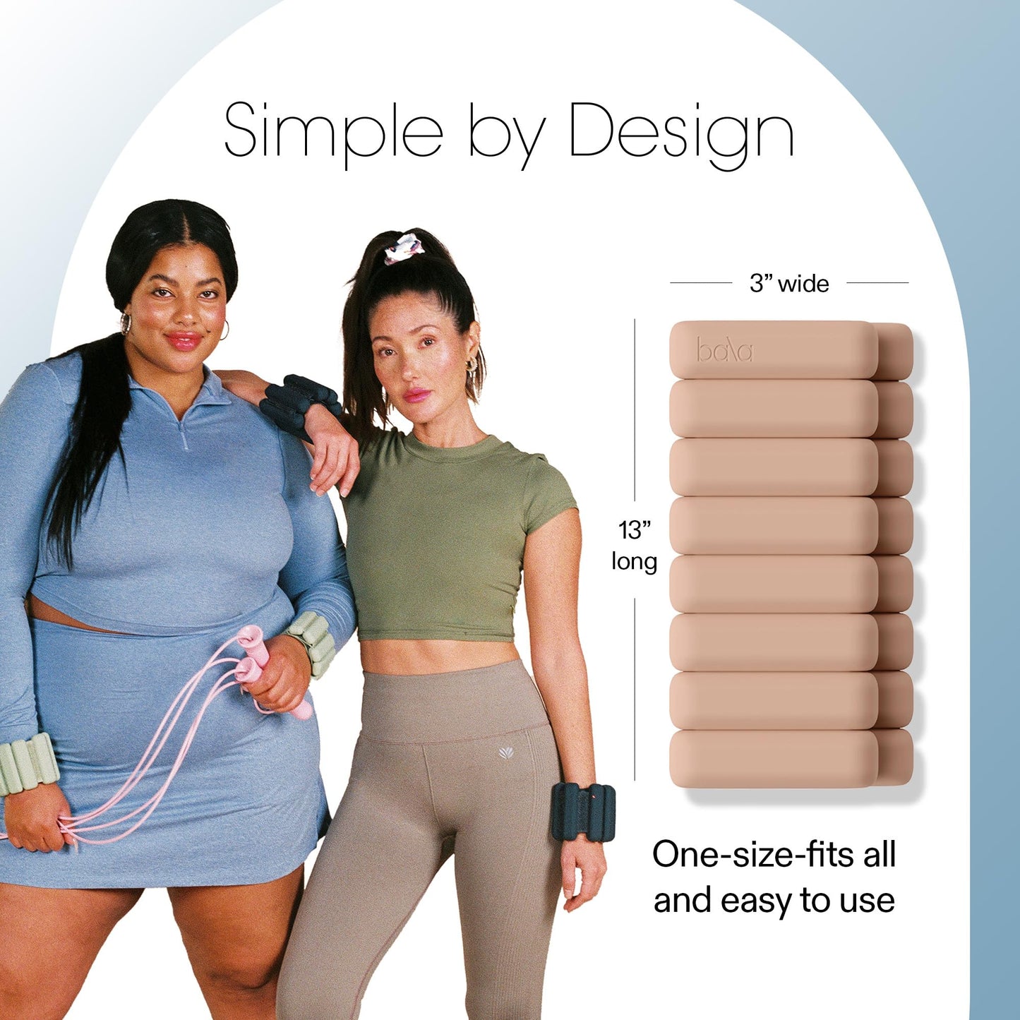 Bala Bangles Wrist & Ankle Weights for Women & Men - Adjustable Silicone Weighted Bracelet Set for Gym, Yoga, Pilates, Cardio & Strength Training - Wearable Arm & Leg Workout Weights