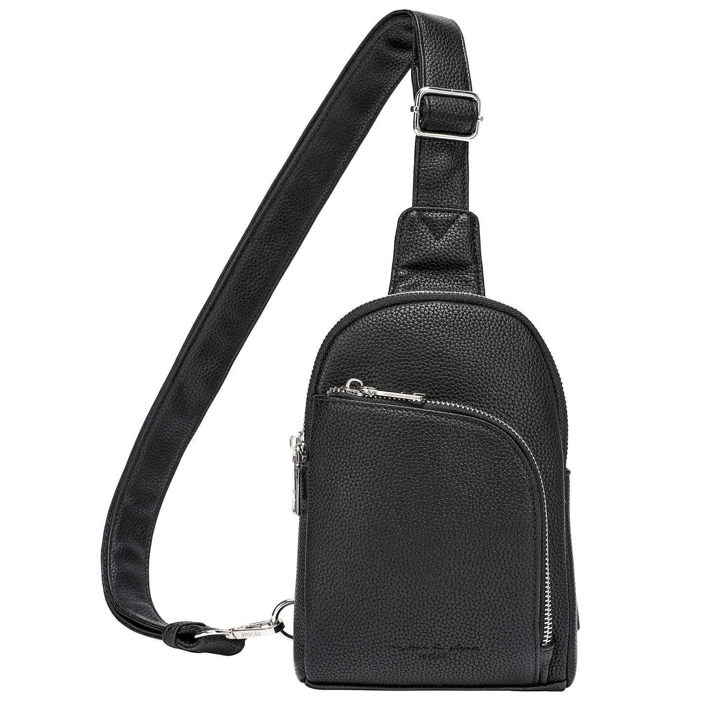INICAT Travel Sling Bag, Anti Theft Crossbody Bag for Women | RFID Blocking, 8 Card Slots, Back Zippered Pocket, Metal Zippers,Switchable Strap