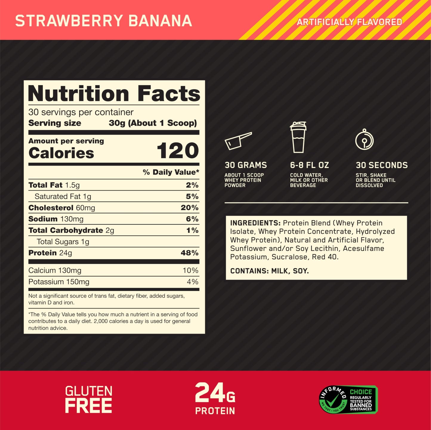 Optimum Nutrition Gold Standard 100% Whey Protein Powder, Double Rich Chocolate, 2 Pound (Packaging May Vary)