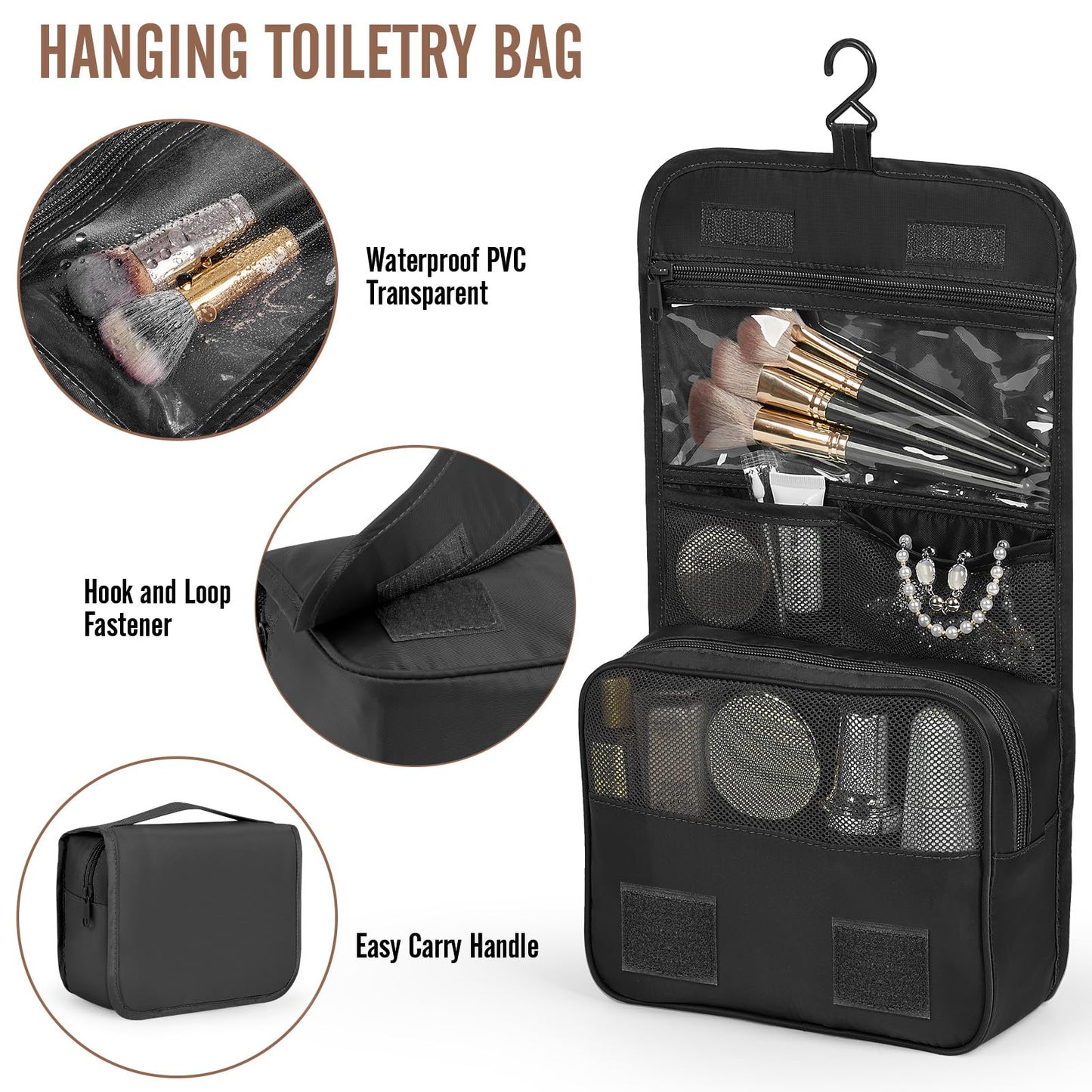 Veken 10 Set/8 Set Packing Cubes for Travel Essentials,Anti-Wrinkle Buckled Suitcase Organizer for Shoe & Toiletry Bag,Carry On Luggage Bag for Airplane & College Dorm Room Accessories,Women Men Gifts