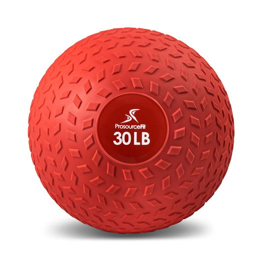 ProsourceFit Slam Medicine Balls 5, 10, 15, 20, 25, 30, 50lbs Smooth and Tread Textured Grip Dead Weight Balls for Strength and Conditioning Exercises, Cardio and Core Workouts